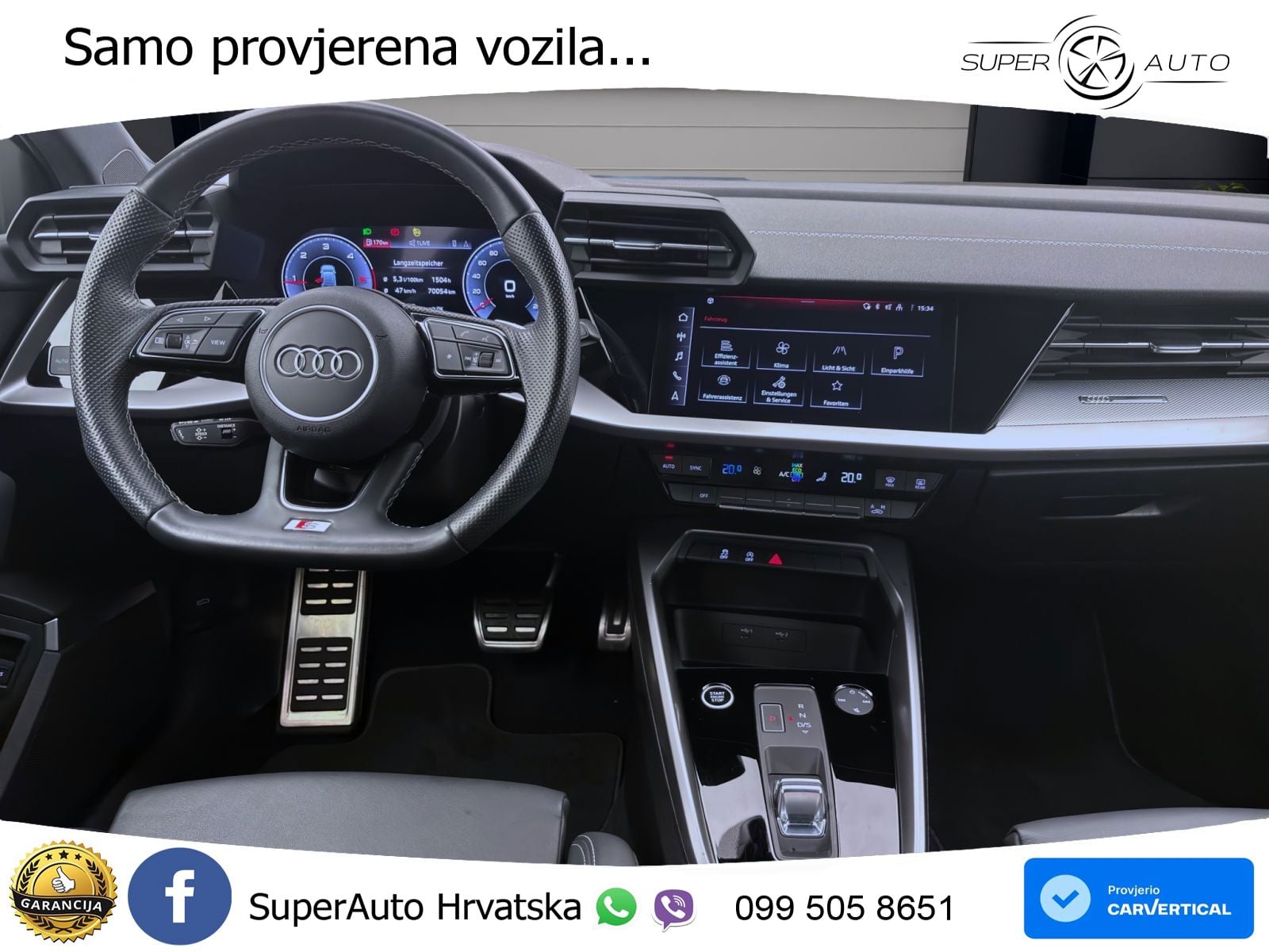 Audi A3 Limuzina 35 TDI (150 KS) S tronic S line LED+ACC
