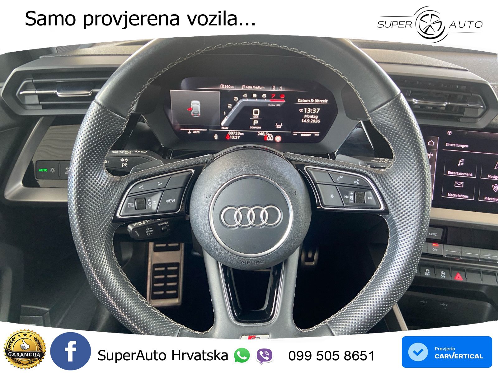 Audi S3 2.0 TFSI (310 KS) quattro S tronic MATRIX+GR SJED+KAM