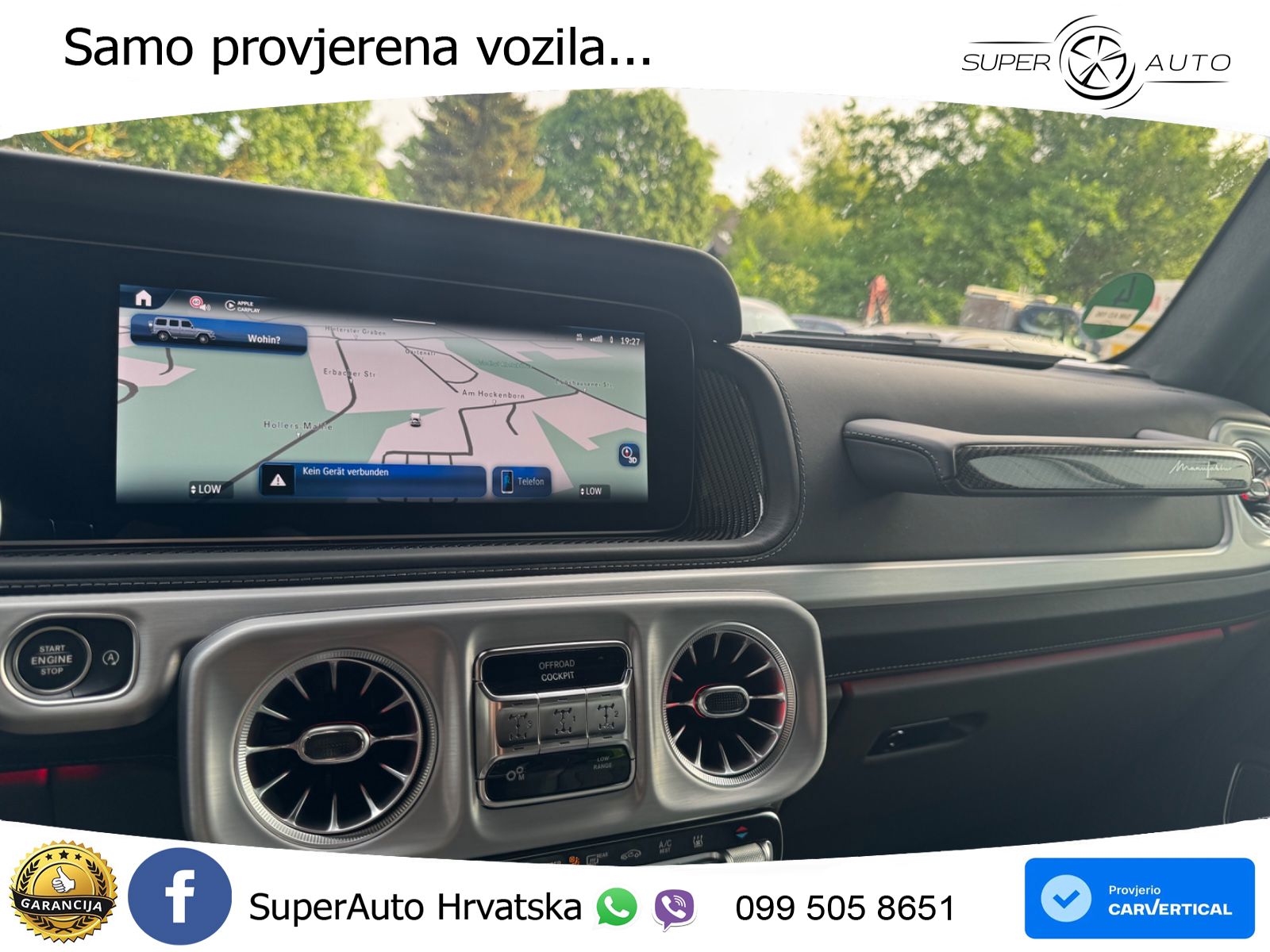Mercedes AMG G 63 Long V8 (585 KS) 4MATIC 9G-TRONIC AMG SPEEDSHIFT TCT Superior LED+GR SJED+ACC