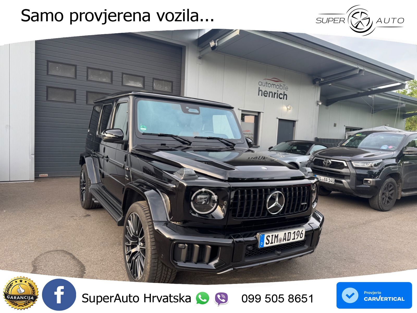 Mercedes AMG G 63 Long V8 (585 KS) 4MATIC 9G-TRONIC AMG SPEEDSHIFT TCT Superior LED+GR SJED+ACC