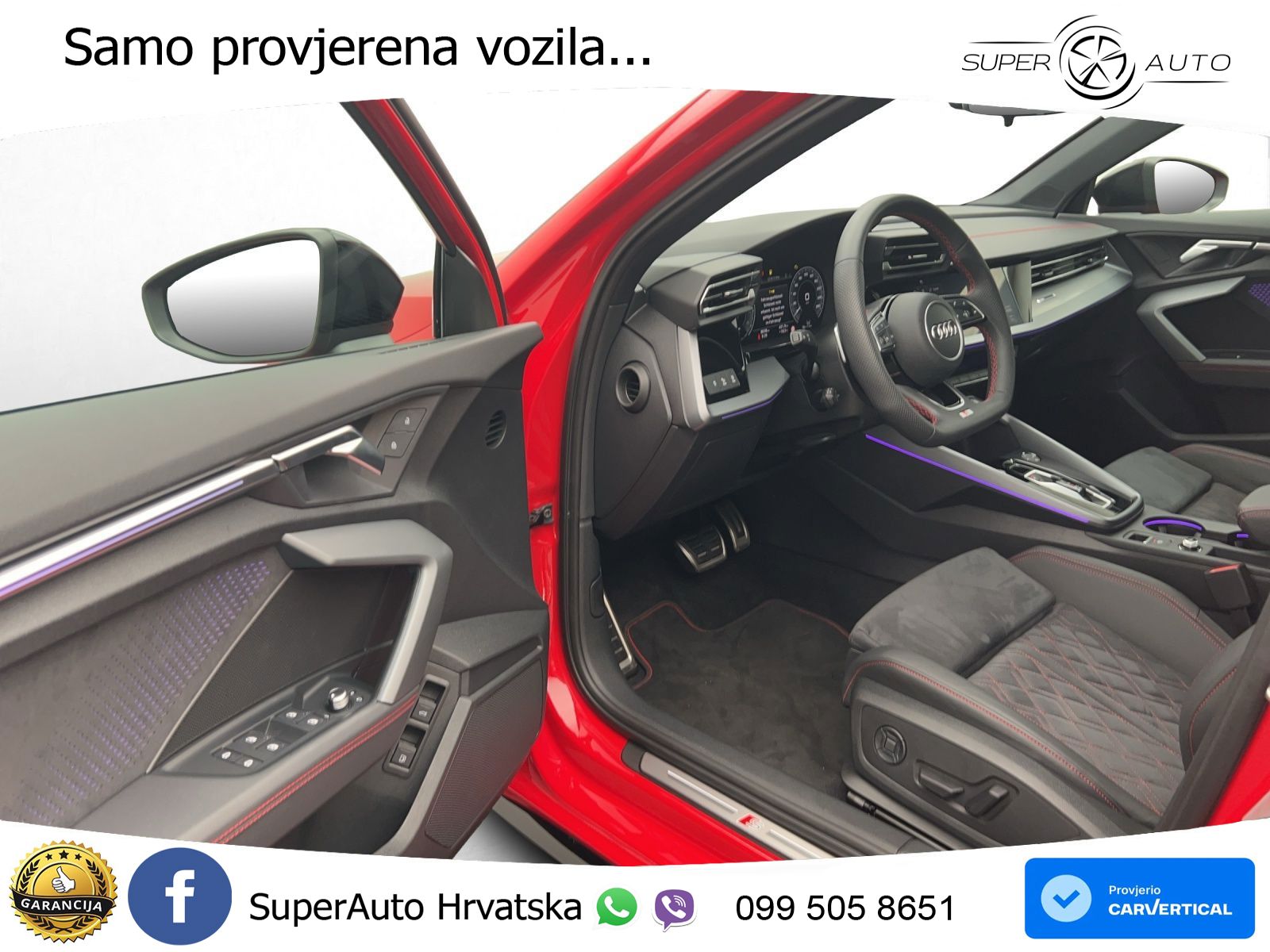 Audi A3 45 TFSIe (272 KS) S tronic 2x S line LED+GR SJED+ACC