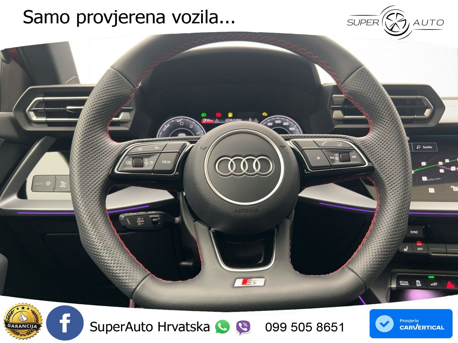 Audi A3 45 TFSIe (272 KS) S tronic 2x S line LED+GR SJED+ACC