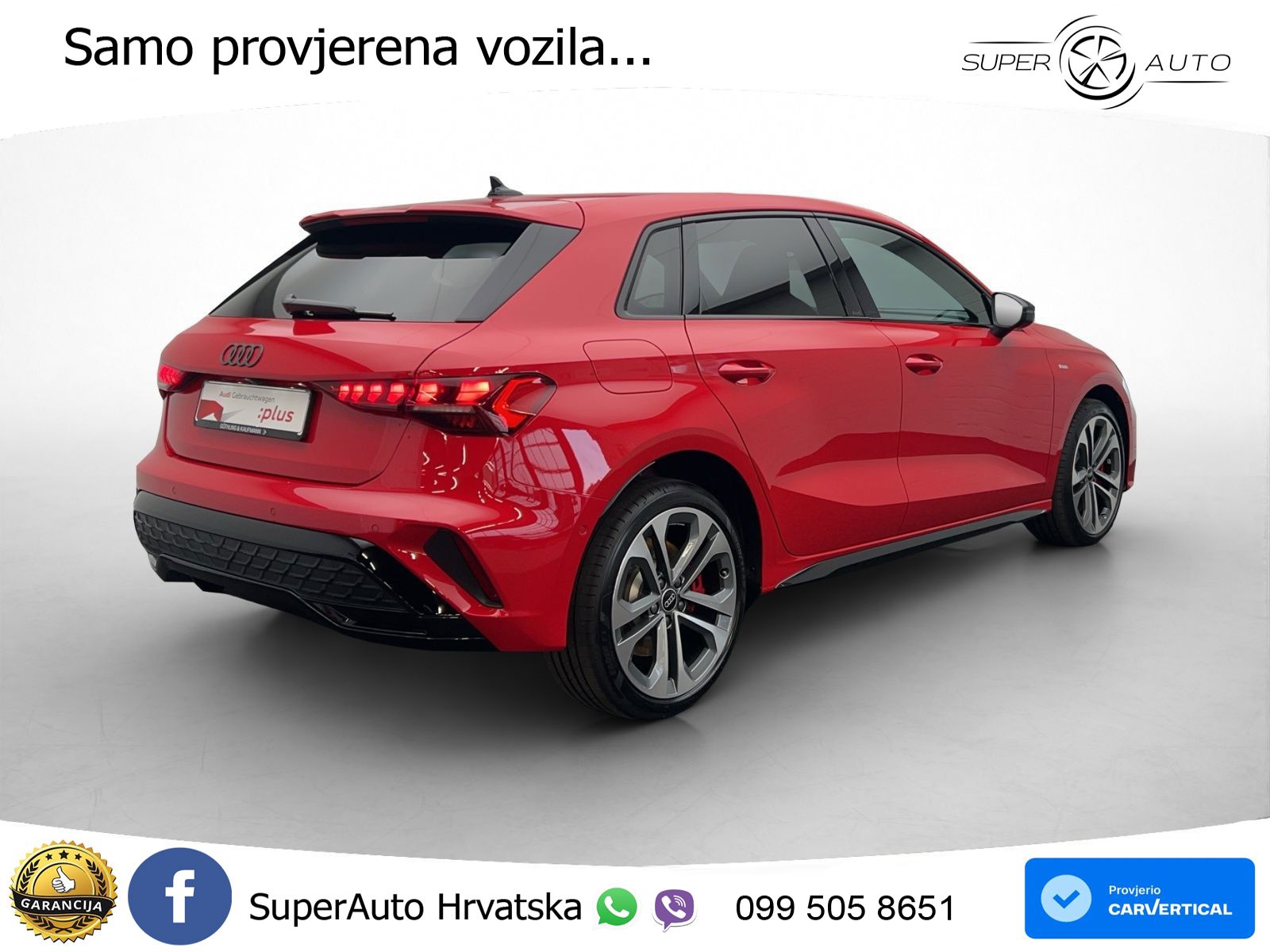 Audi A3 45 TFSIe (272 KS) S tronic 2x S line LED+GR SJED+ACC