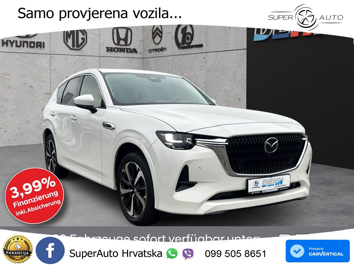 Mazda CX-60 3.3 e-Skyactiv D (254 KS) AWD Automatic LED+GR SJED+ACC