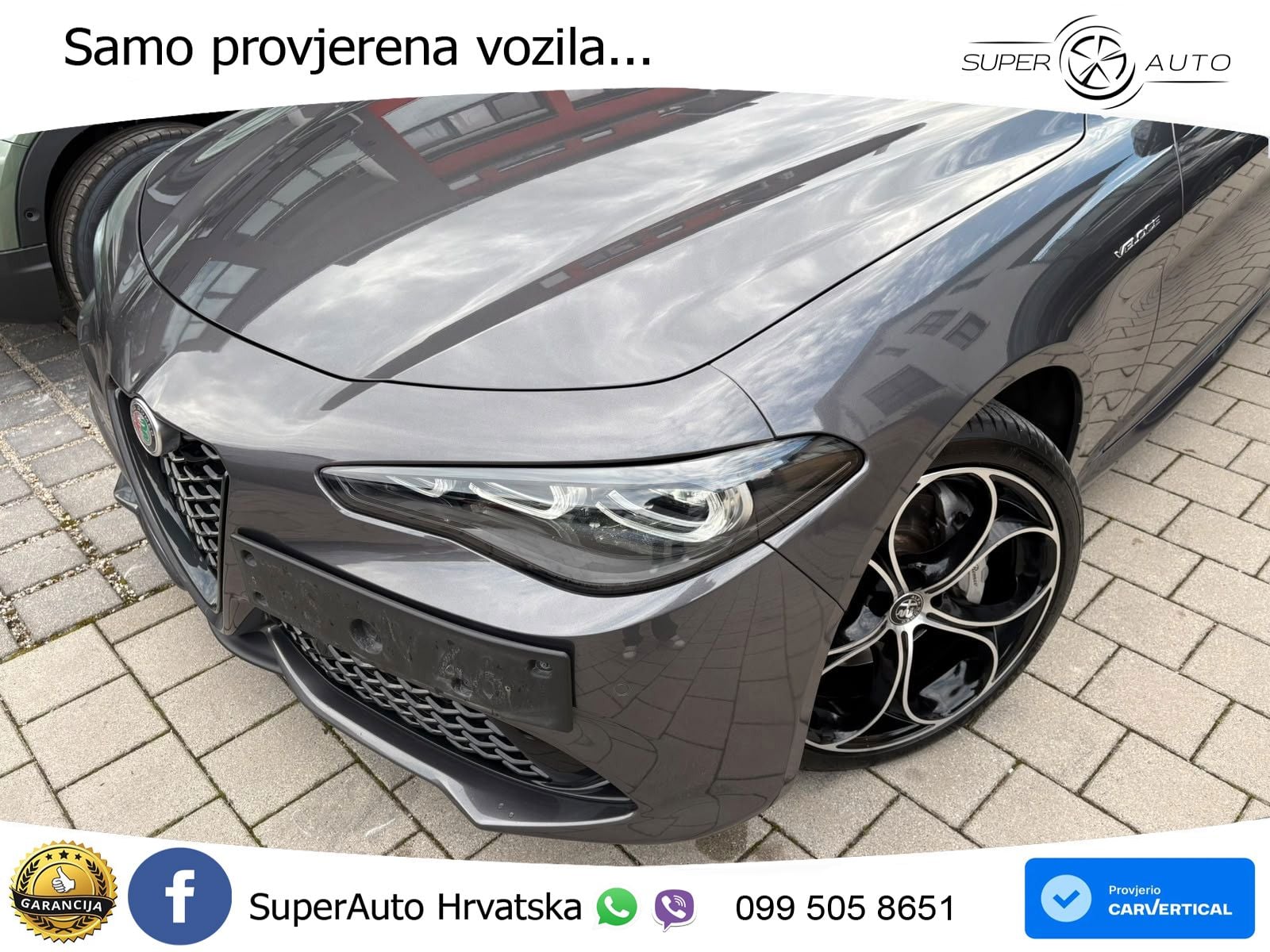 Alfa Romeo Giulia 2.0 Turbo (280 KS) Q4 Automatic LED+GR SJED+ACC