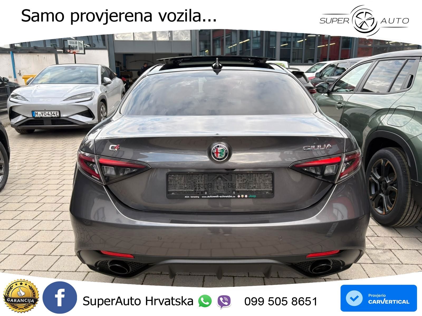 Alfa Romeo Giulia 2.0 Turbo (280 KS) Q4 Automatic LED+GR SJED+ACC