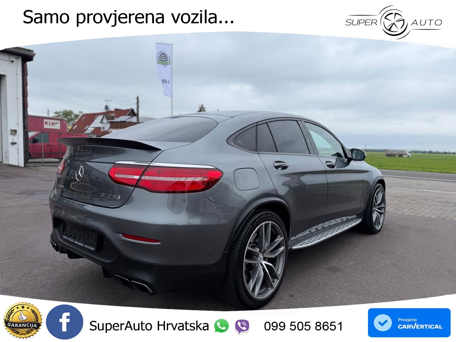 Mercedes GLC Coupe AMG 63 (476 KS) 4MATIC+ MCT ZRAČNI+ACC+GR SJED+KAM