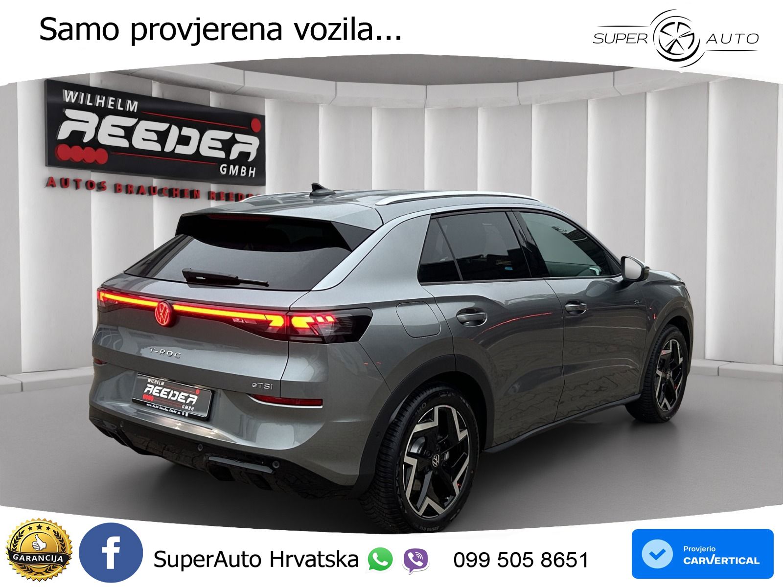 Volkswagen T-Roc 1.5 eTSI (150 KS)  DSG R-Line LED+GR SJED+ACC