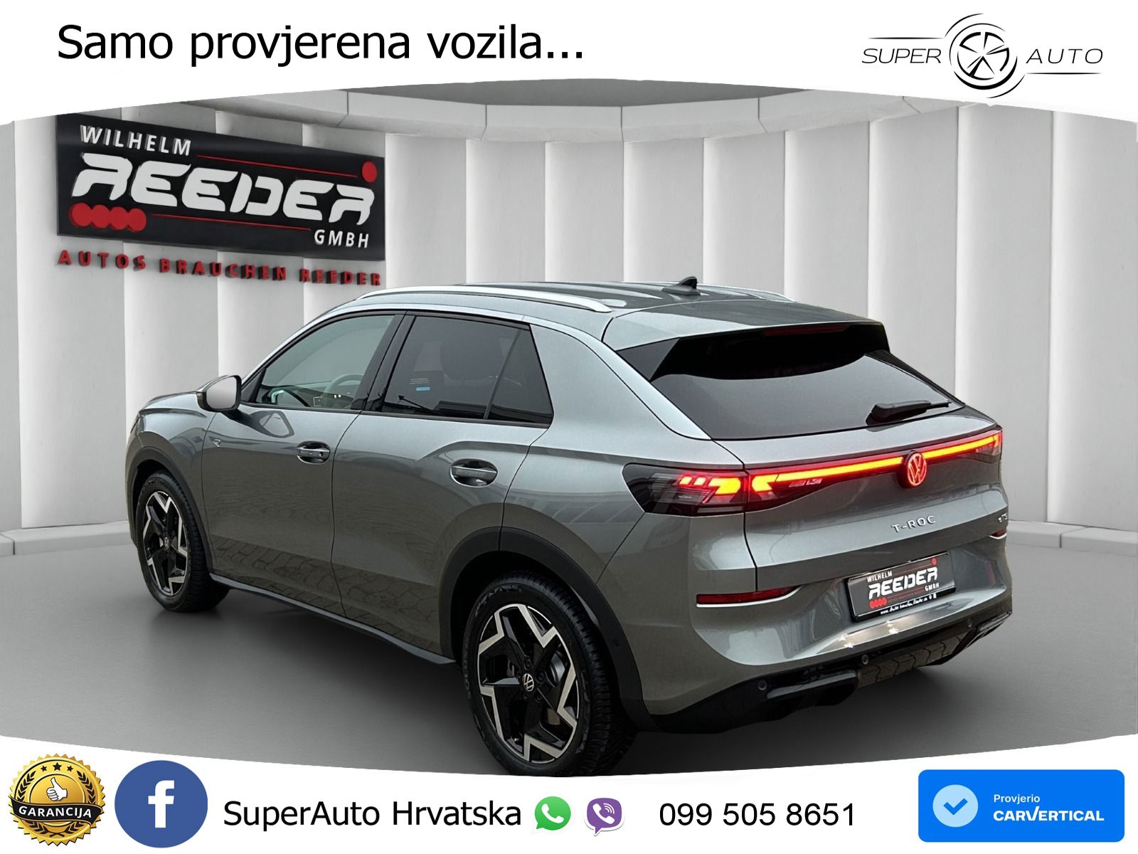 Volkswagen T-Roc 1.5 eTSI (150 KS)  DSG R-Line LED+GR SJED+ACC