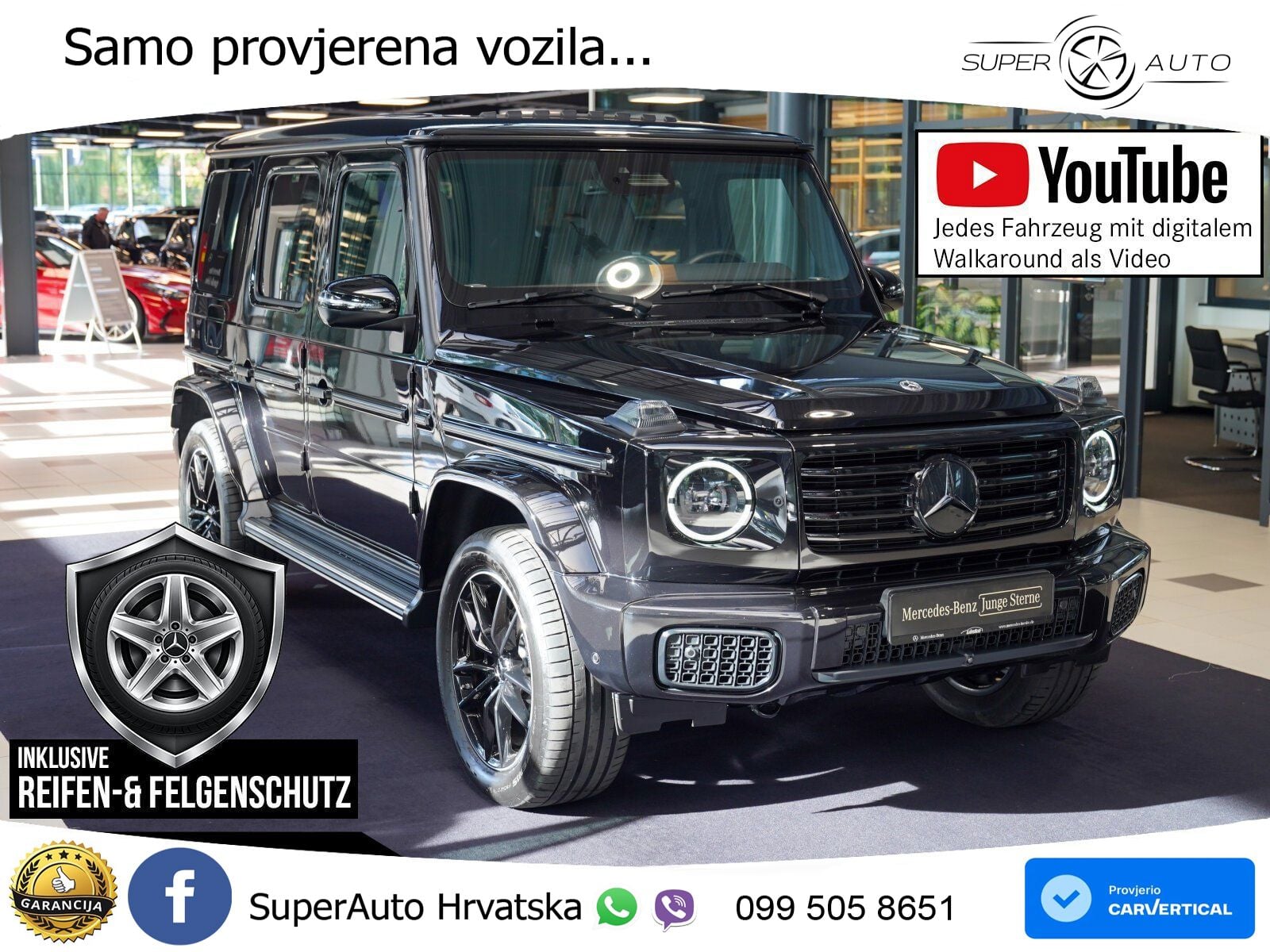 Mercedes G 500 Long (449 KS) 4MATIC 9G-TRONIC AMG LED+ACC