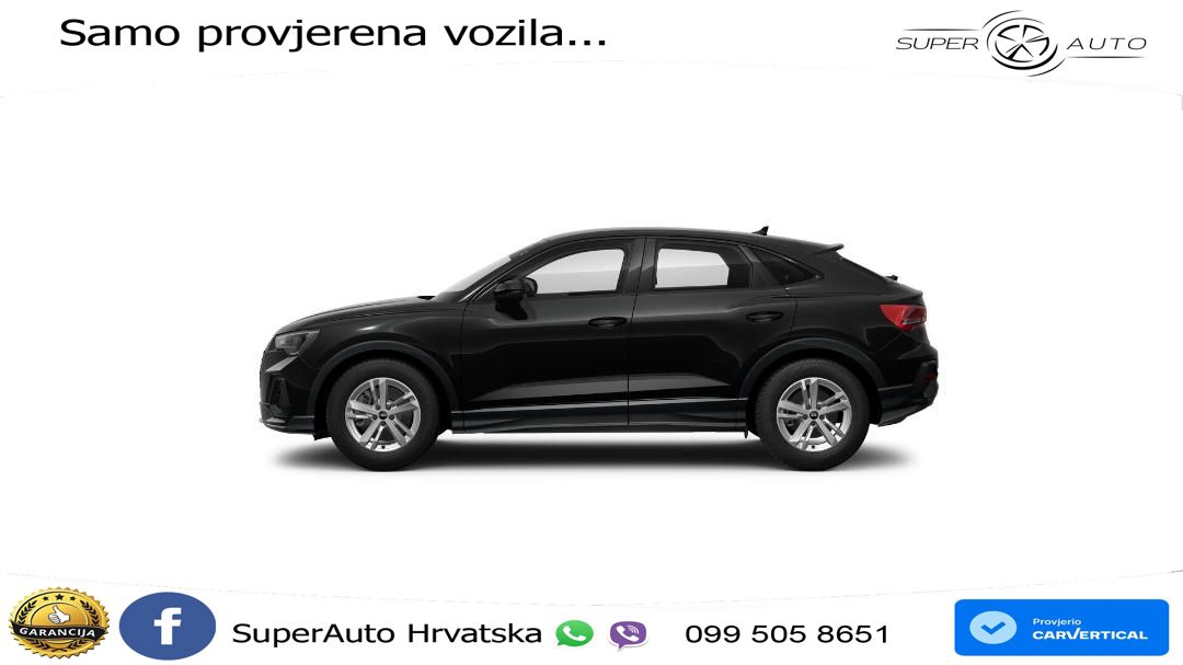 Audi Q3 Sportback 40 TDI (200 KS) quattro S tronic LED+GR SJED+ACC