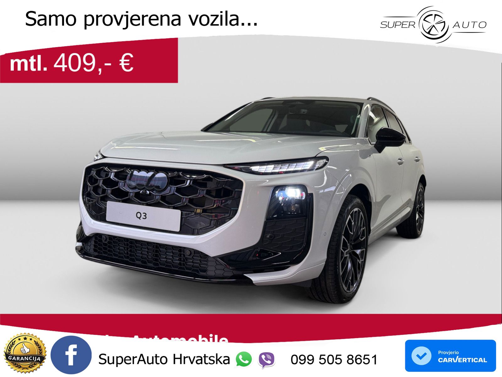 Audi Q3 1.5 TFSI (150 KS) S tronic MATRIX+GR SJED+KAM