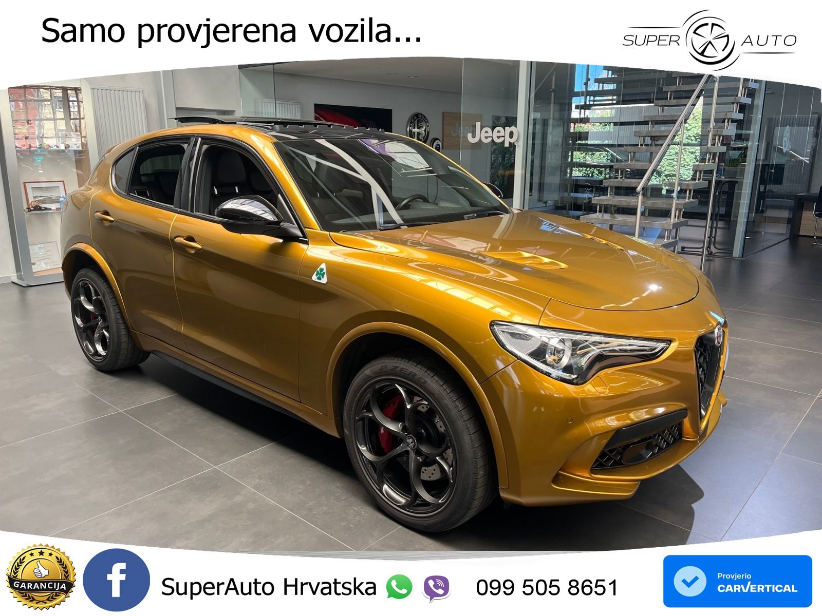 Alfa Romeo Stelvio Quadrifoglio 2.9 V6 Bi-Turbo (520 KS) Q4 Automatic LED+GR SJED+ACC