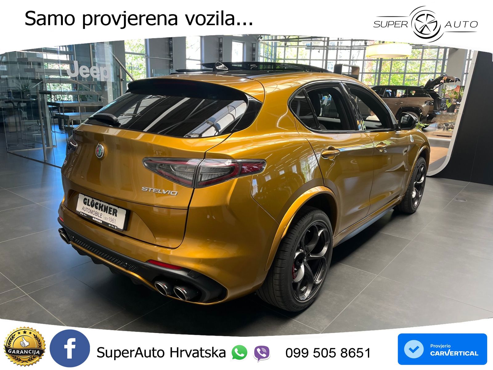 Alfa Romeo Stelvio Quadrifoglio 2.9 V6 Bi-Turbo (520 KS) Q4 Automatic LED+GR SJED+ACC