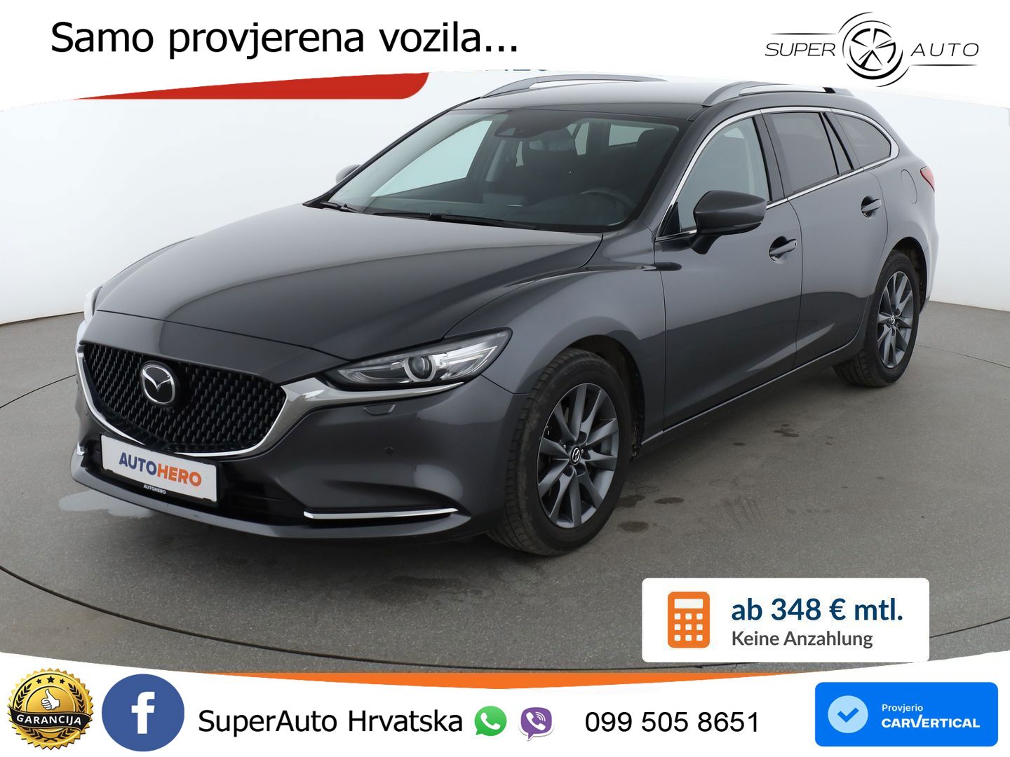 Mazda 6 Sport Combi 2.0 SKYACTIV-G (165 KS) SKYACTIV-Drive LED+GR SJED+ACC