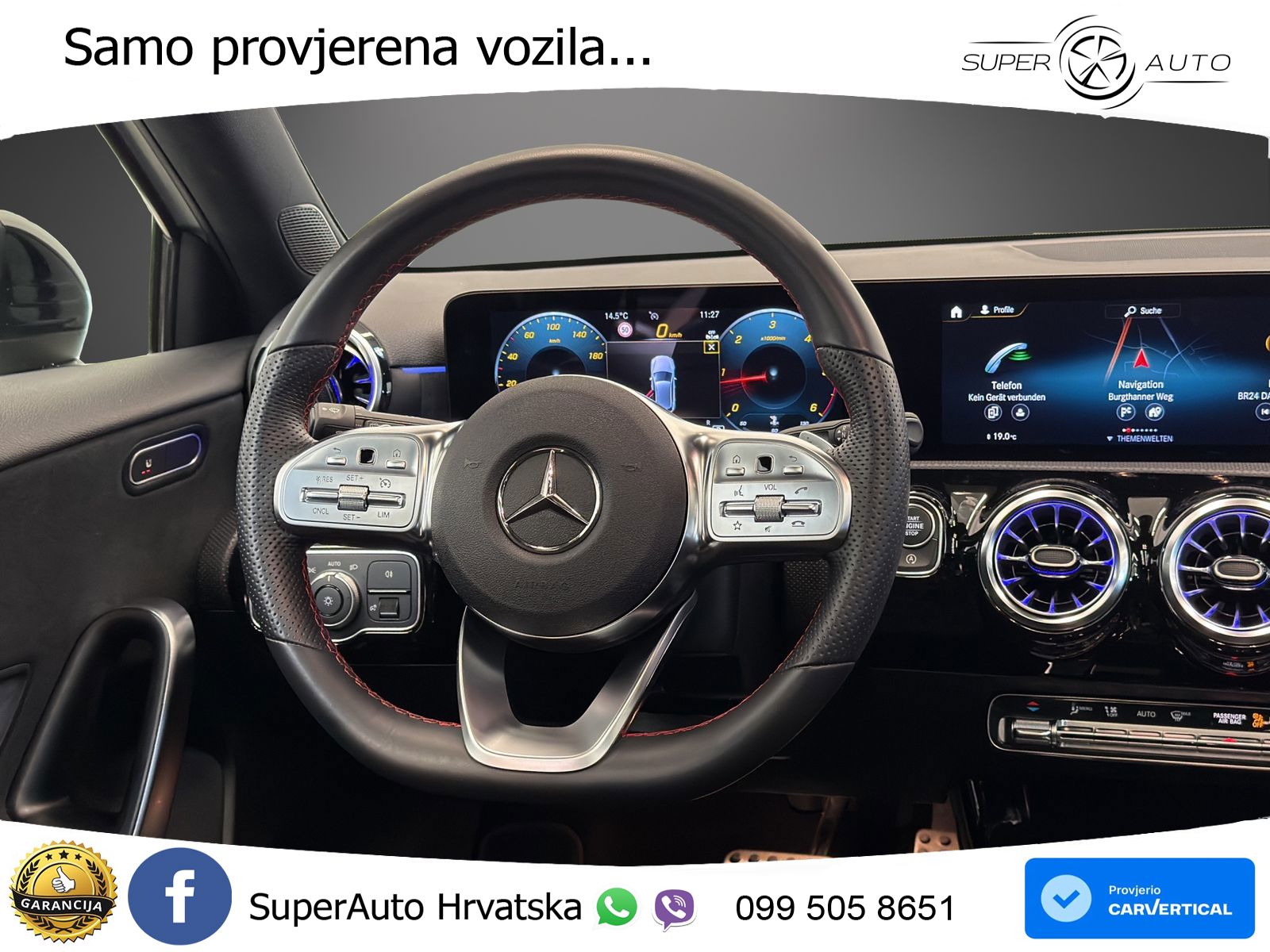 Mercedes-Benz A 220d 8G-DCT AMG MATRIX+GR SJED+KAM