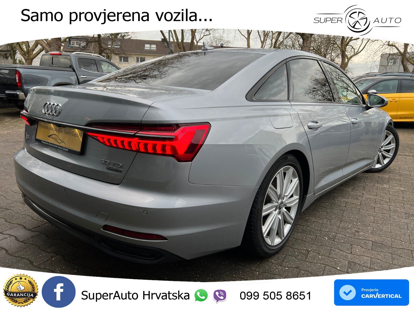 Audi A6 50 TDI V6 (286 KS) quattro tiptronic ZRAČNI+ACC+4xGR SJED+KAM