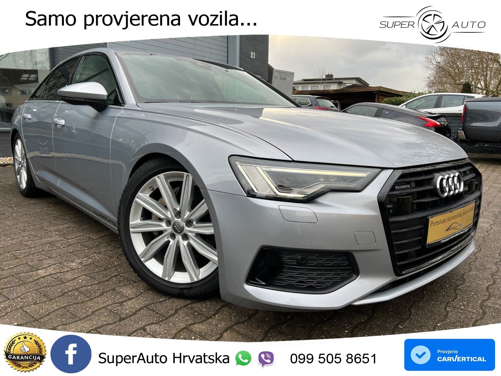 Audi A6 50 TDI V6 (286 KS) quattro tiptronic ZRAČNI+ACC+4xGR SJED+KAM