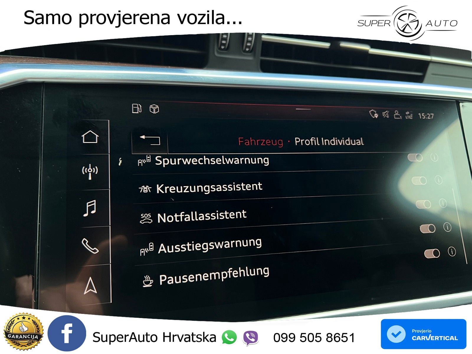 Audi A6 50 TDI V6 (286 KS) quattro tiptronic ZRAČNI+ACC+4xGR SJED+KAM