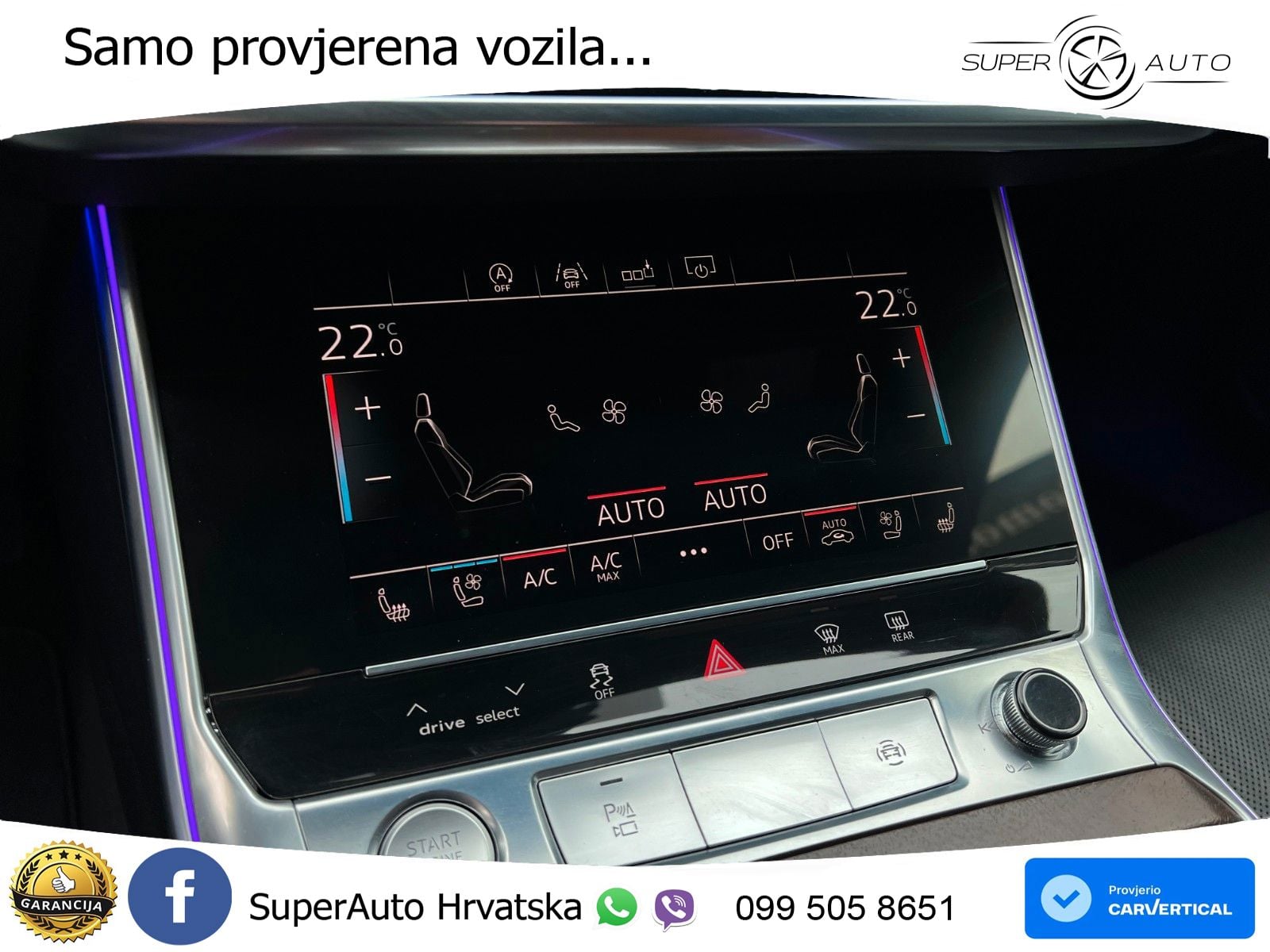 Audi A6 50 TDI V6 (286 KS) quattro tiptronic ZRAČNI+ACC+4xGR SJED+KAM