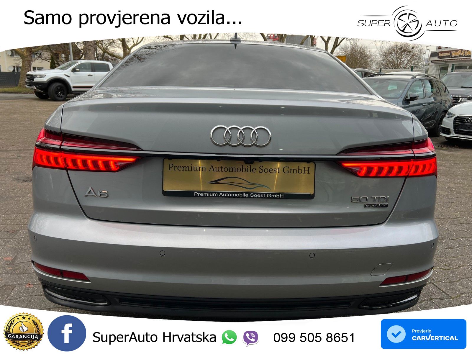Audi A6 50 TDI V6 (286 KS) quattro tiptronic ZRAČNI+ACC+4xGR SJED+KAM