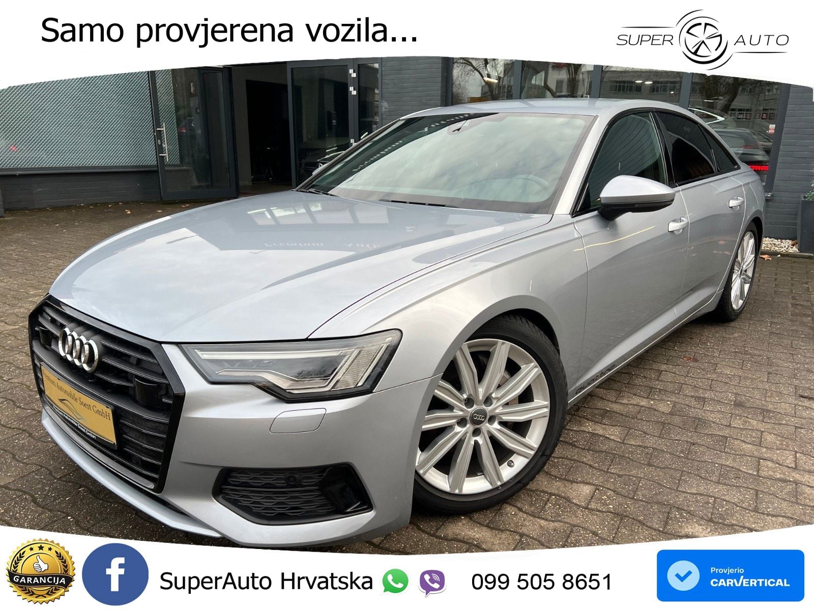 Audi A6 50 TDI V6 (286 KS) quattro tiptronic ZRAČNI+ACC+4xGR SJED+KAM