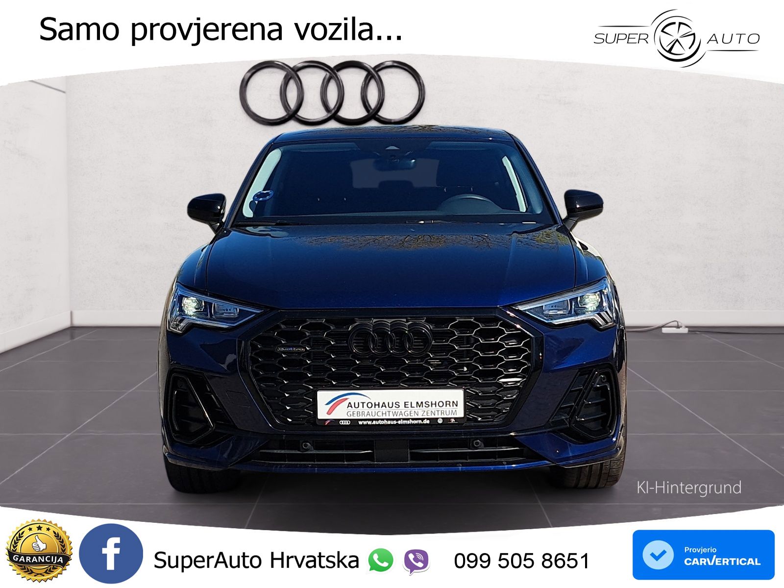 Audi Q3 Sportback 40 TDI (193 KS) quattro S tronic S line LED+GR SJED+ACC
