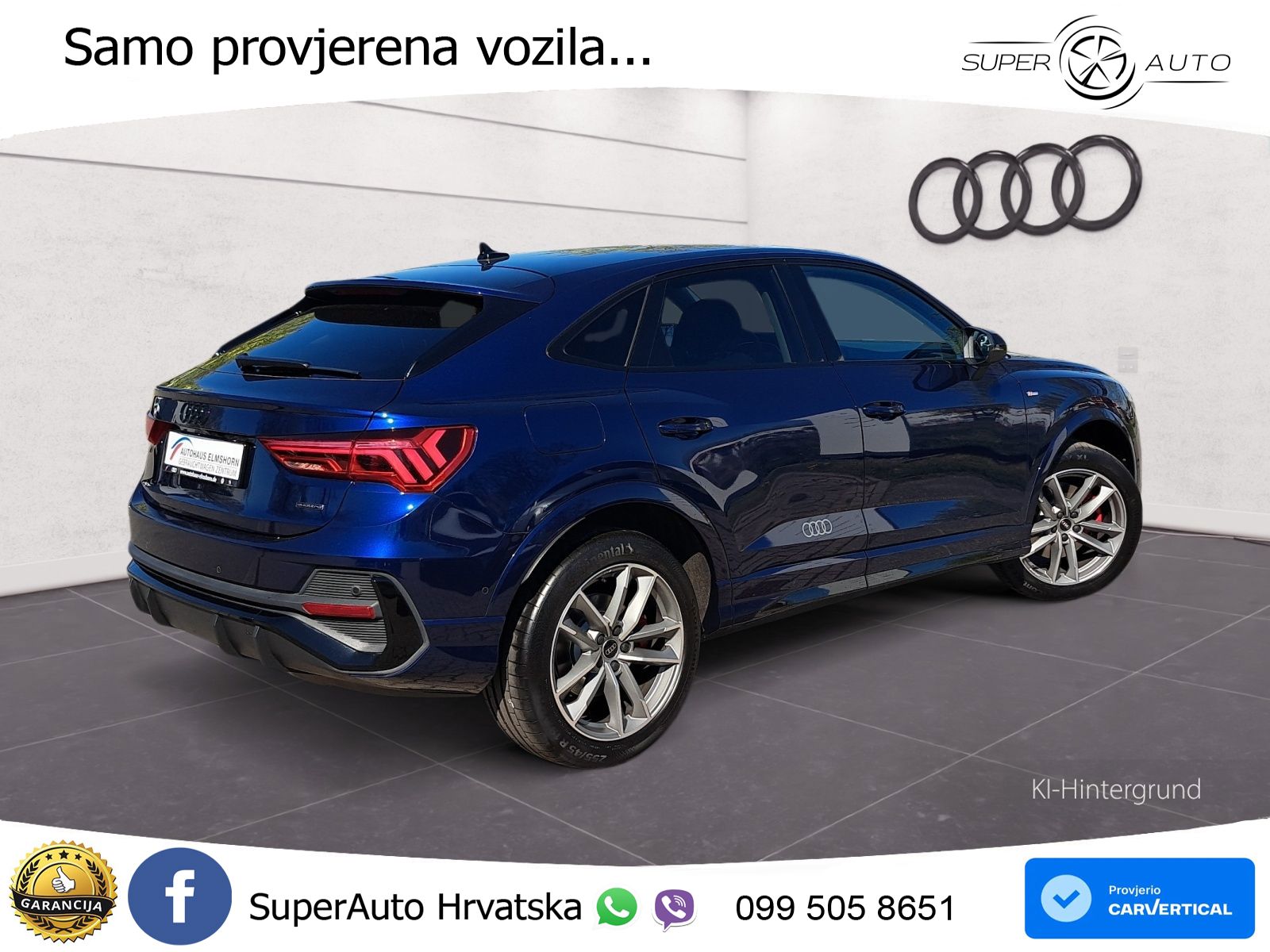 Audi Q3 Sportback 40 TDI (193 KS) quattro S tronic S line LED+GR SJED+ACC
