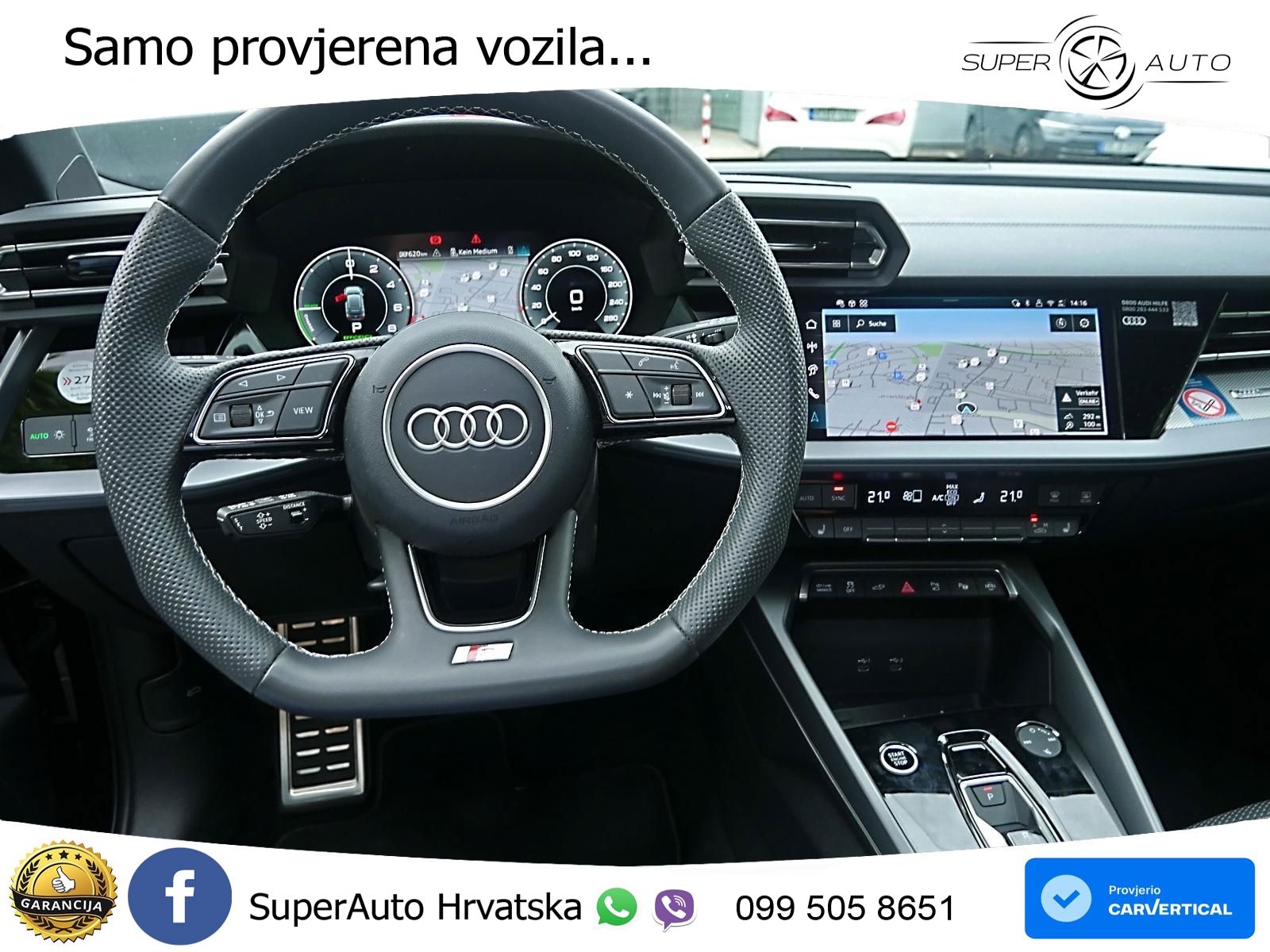 Audi A3 Sportback 40 TFSI e (204 KS) Plug-in Hybrid S tronic LED+GR SJED+ACC