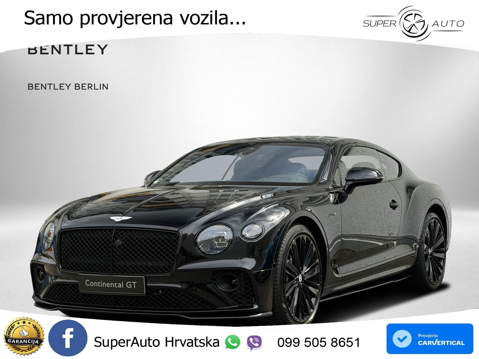 Bentley Continental GT III Speed 6.0 TSI W12 (659 KS) AWD DCT LED+GR SJED+ACC