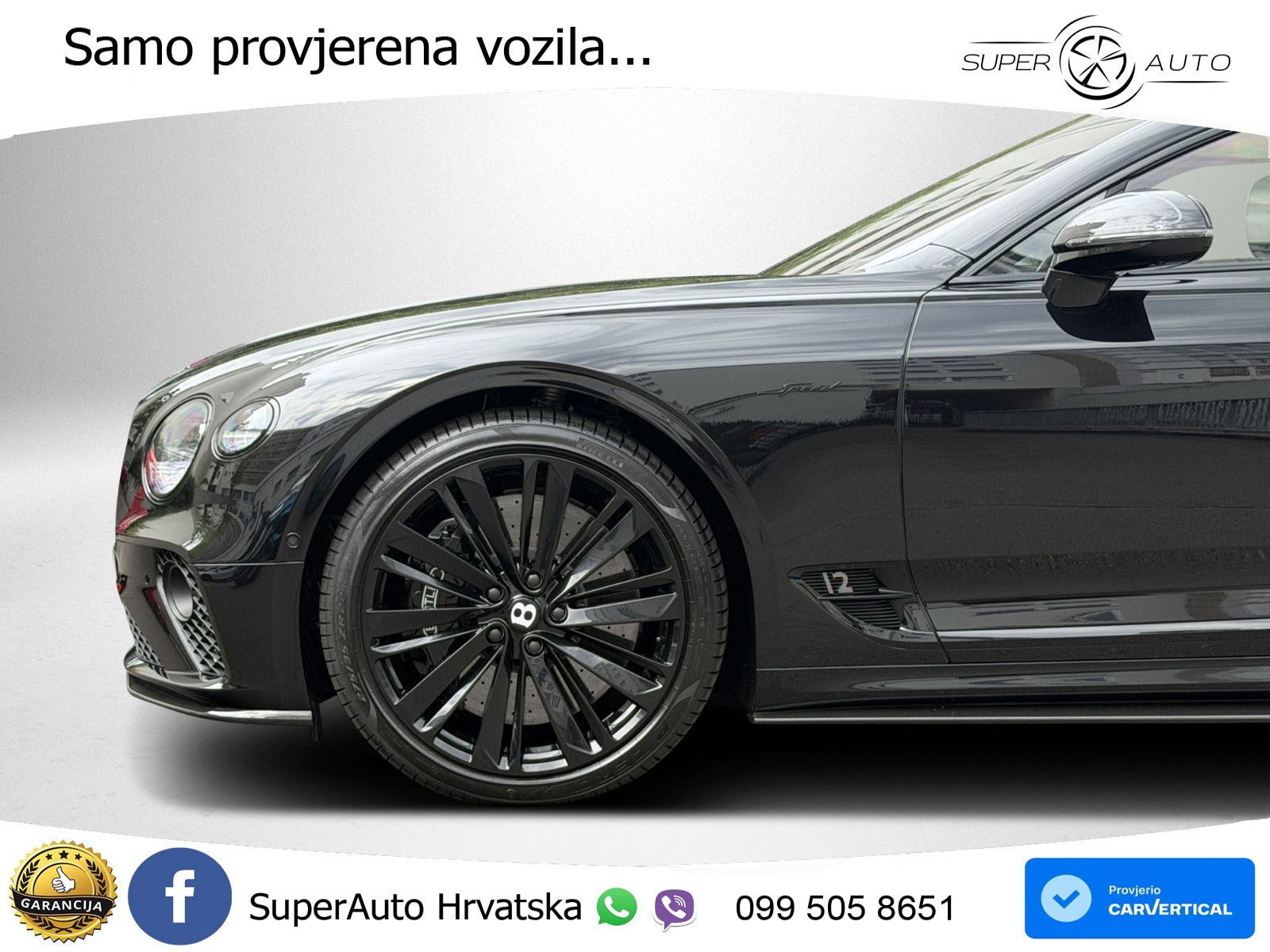 Bentley Continental GT III Speed 6.0 TSI W12 (659 KS) AWD DCT LED+GR SJED+ACC