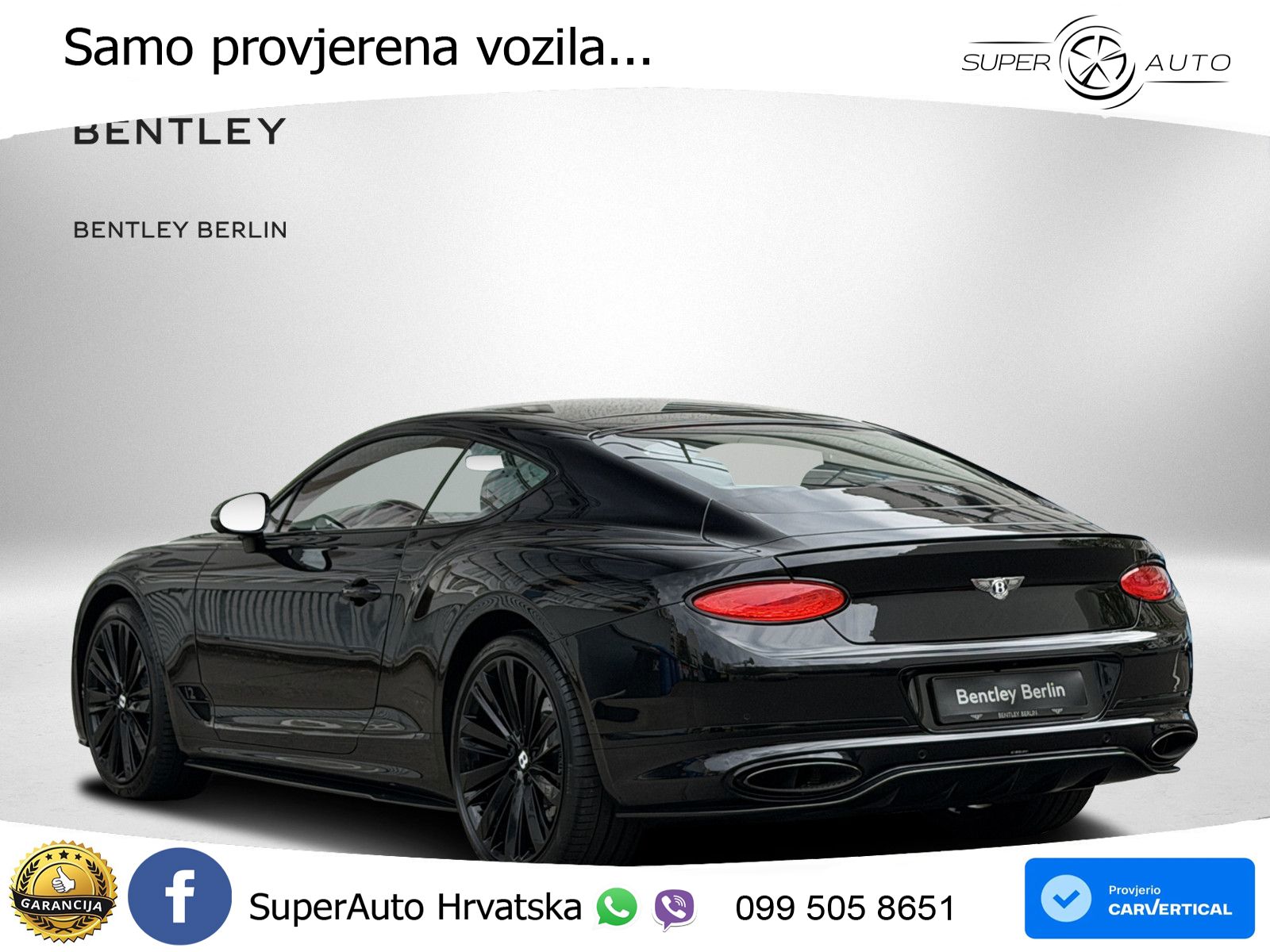 Bentley Continental GT III Speed 6.0 TSI W12 (659 KS) AWD DCT LED+GR SJED+ACC