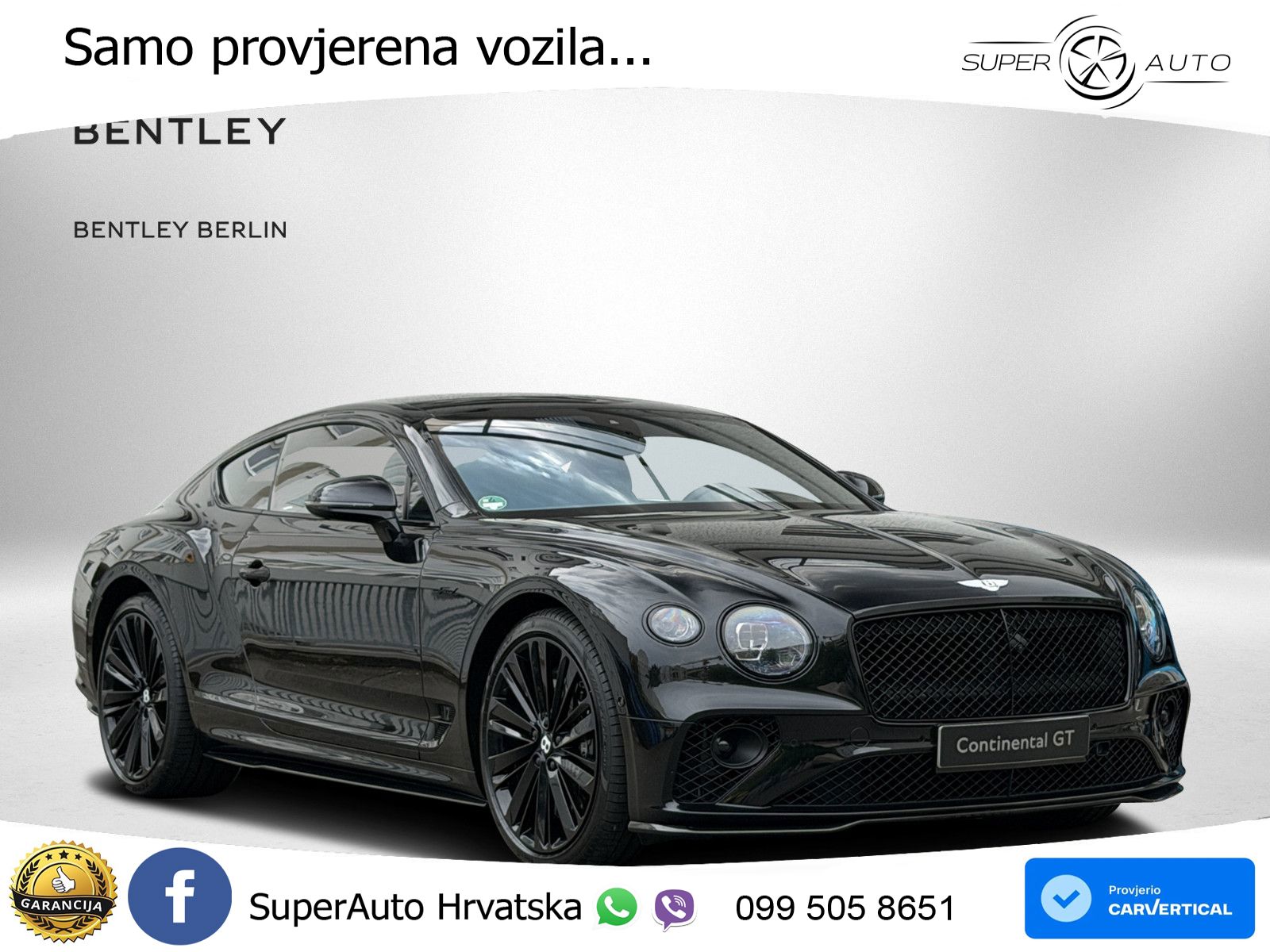 Bentley Continental GT III Speed 6.0 TSI W12 (659 KS) AWD DCT LED+GR SJED+ACC