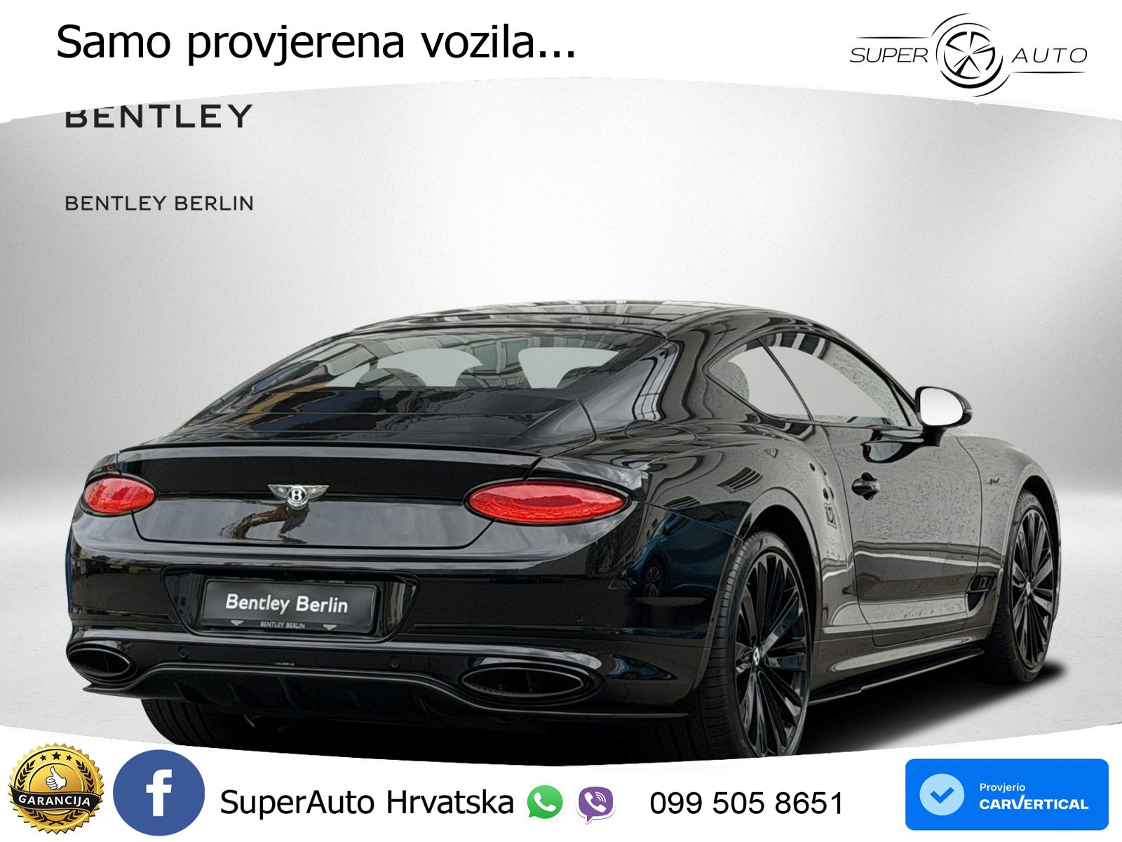 Bentley Continental GT III Speed 6.0 TSI W12 (659 KS) AWD DCT LED+GR SJED+ACC