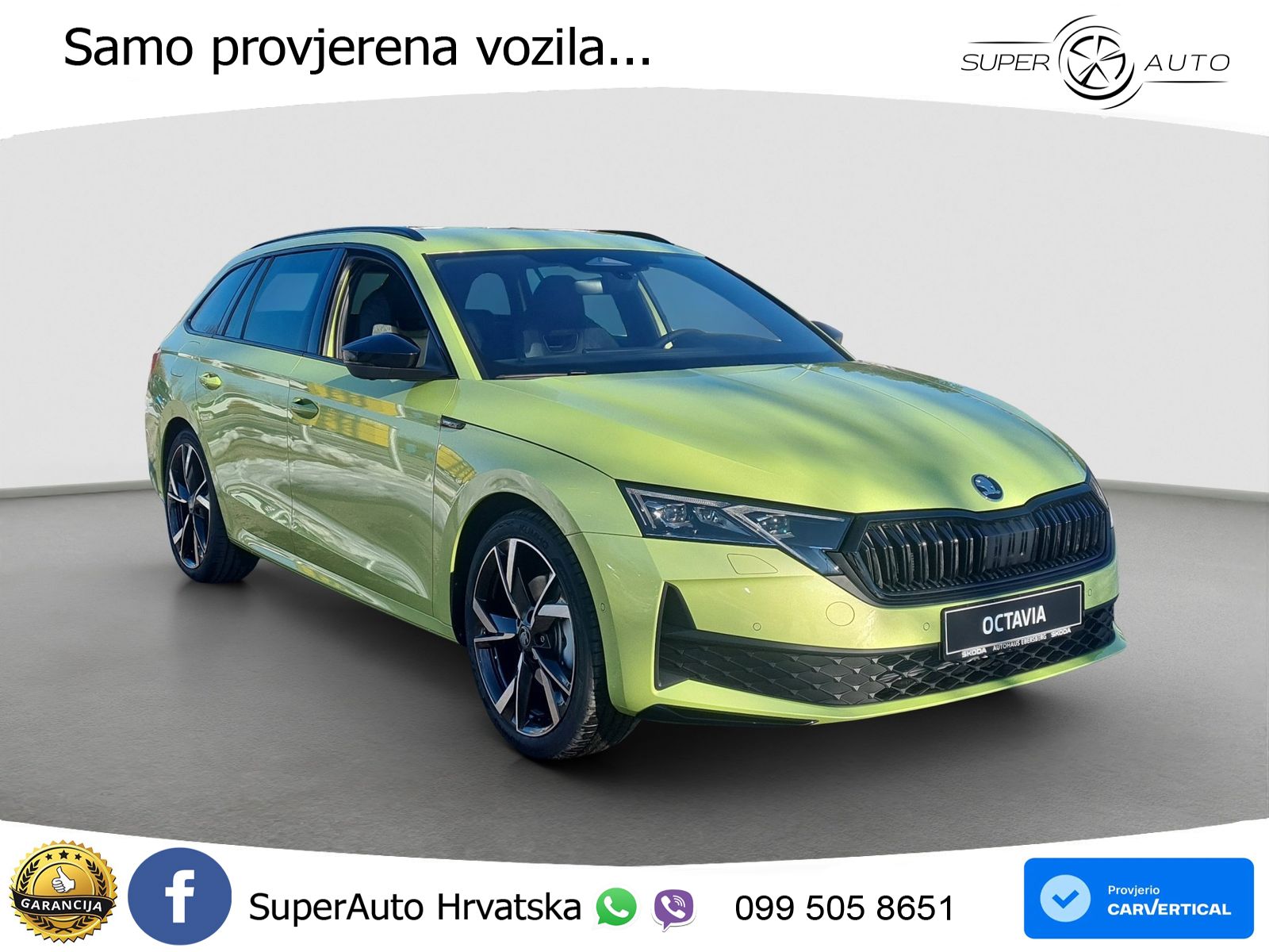 Škoda Octavia Combi 2.0 TDI (150 KS) DSG SportLine LED+GR SJED+ACC