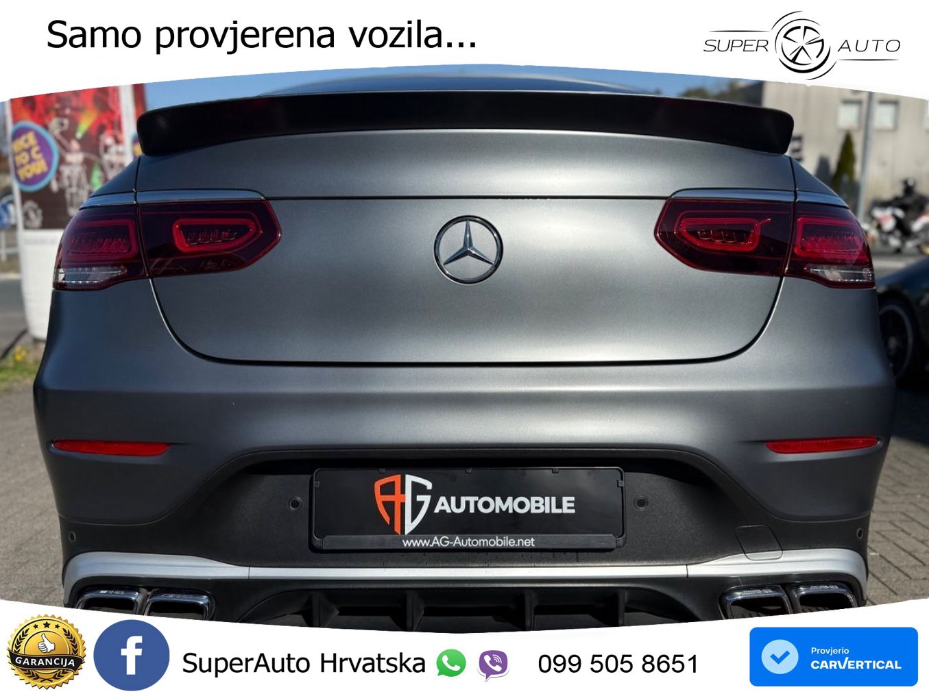 Mercedes GLC Coupe AMG 63 S V8 (510 KS) 4MATIC+ MCT ZRAČNI+ACC+GR SJED+KAM
