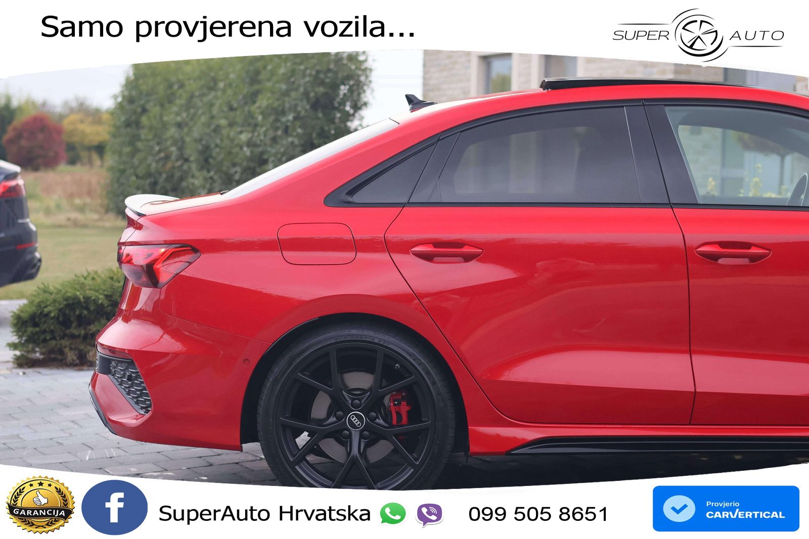 Audi RS3 Sedan 2.5 TFSI (400 KS) quattro S tronic LED+GR SJED+ACC