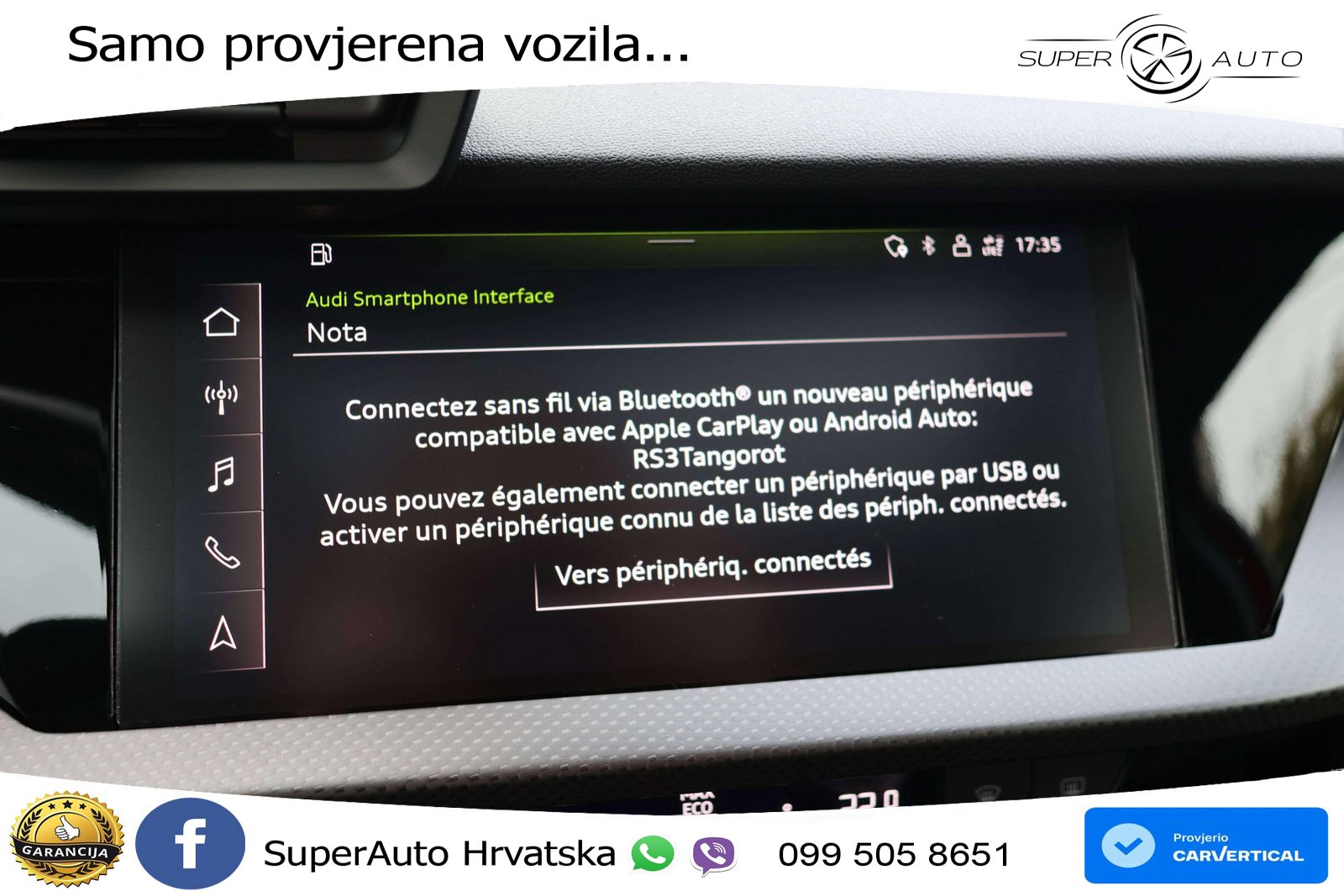 Audi RS3 Sedan 2.5 TFSI (400 KS) quattro S tronic LED+GR SJED+ACC