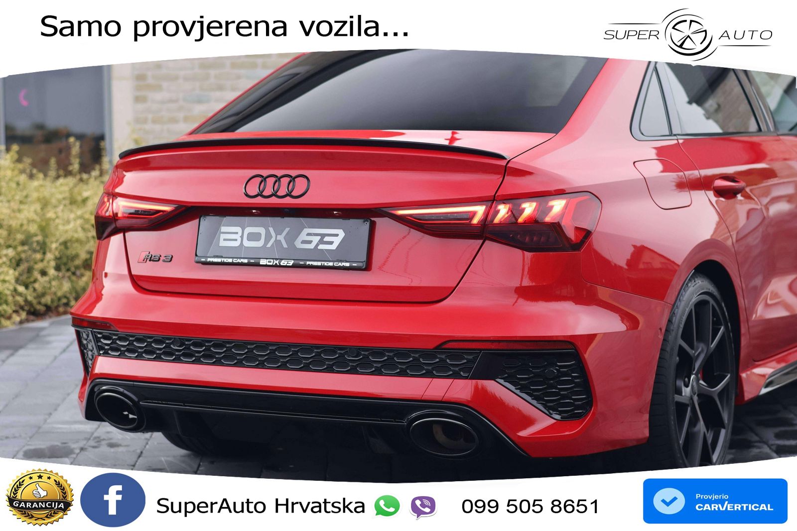 Audi RS3 Sedan 2.5 TFSI (400 KS) quattro S tronic LED+GR SJED+ACC