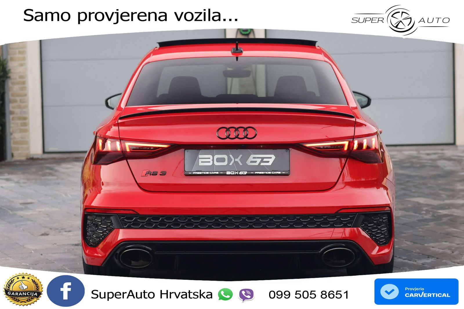 Audi RS3 Sedan 2.5 TFSI (400 KS) quattro S tronic LED+GR SJED+ACC