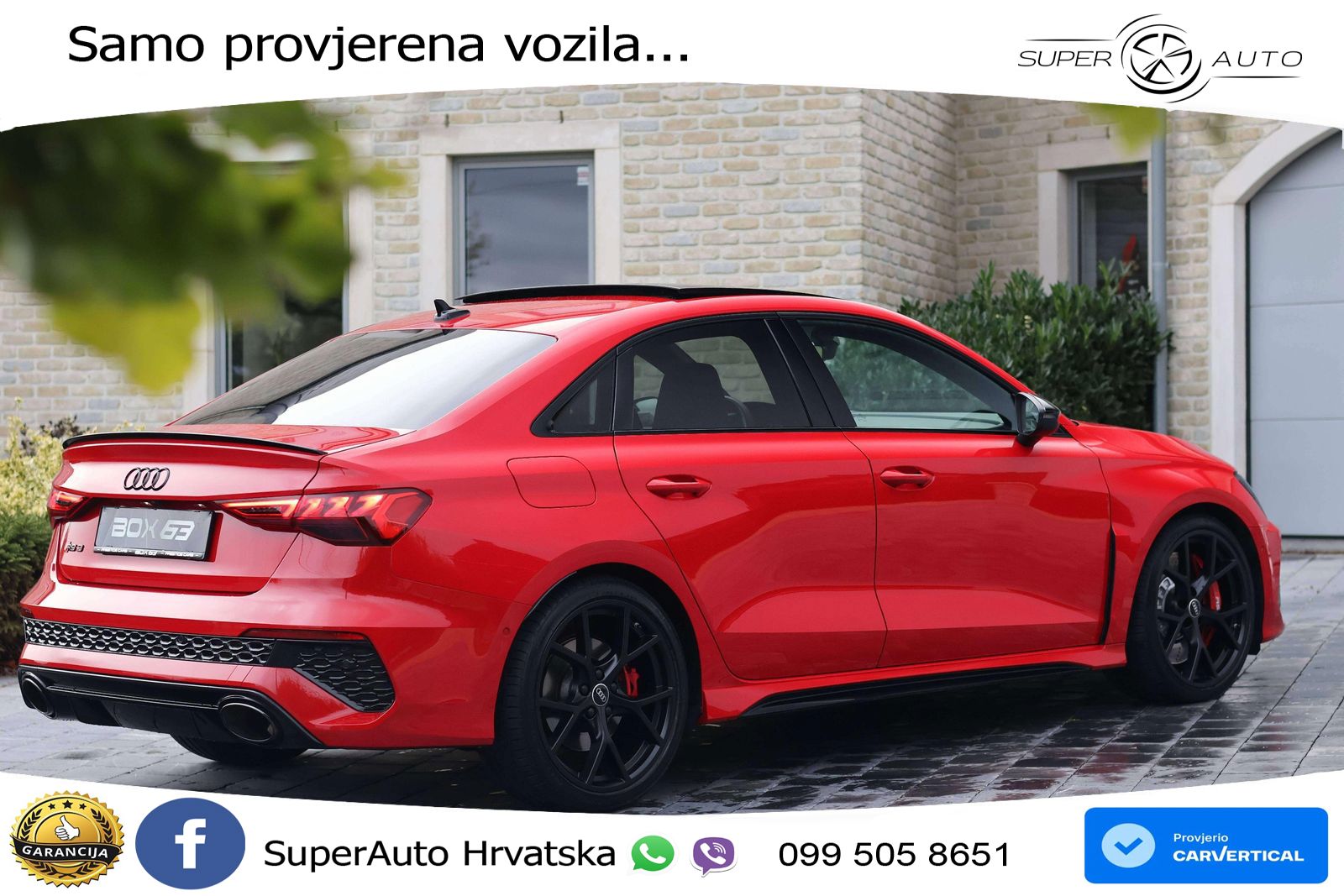 Audi RS3 Sedan 2.5 TFSI (400 KS) quattro S tronic LED+GR SJED+ACC