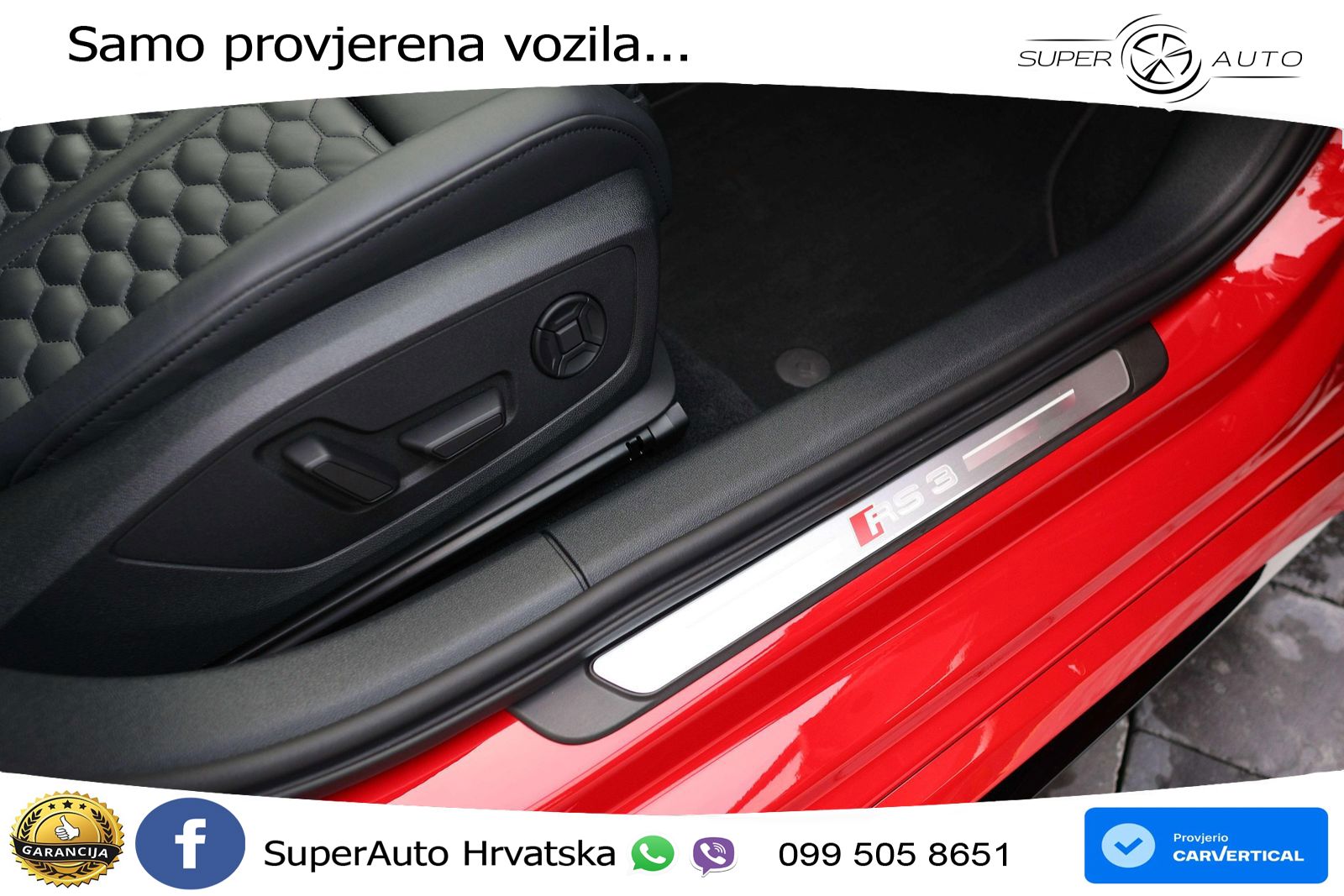Audi RS3 Sedan 2.5 TFSI (400 KS) quattro S tronic LED+GR SJED+ACC