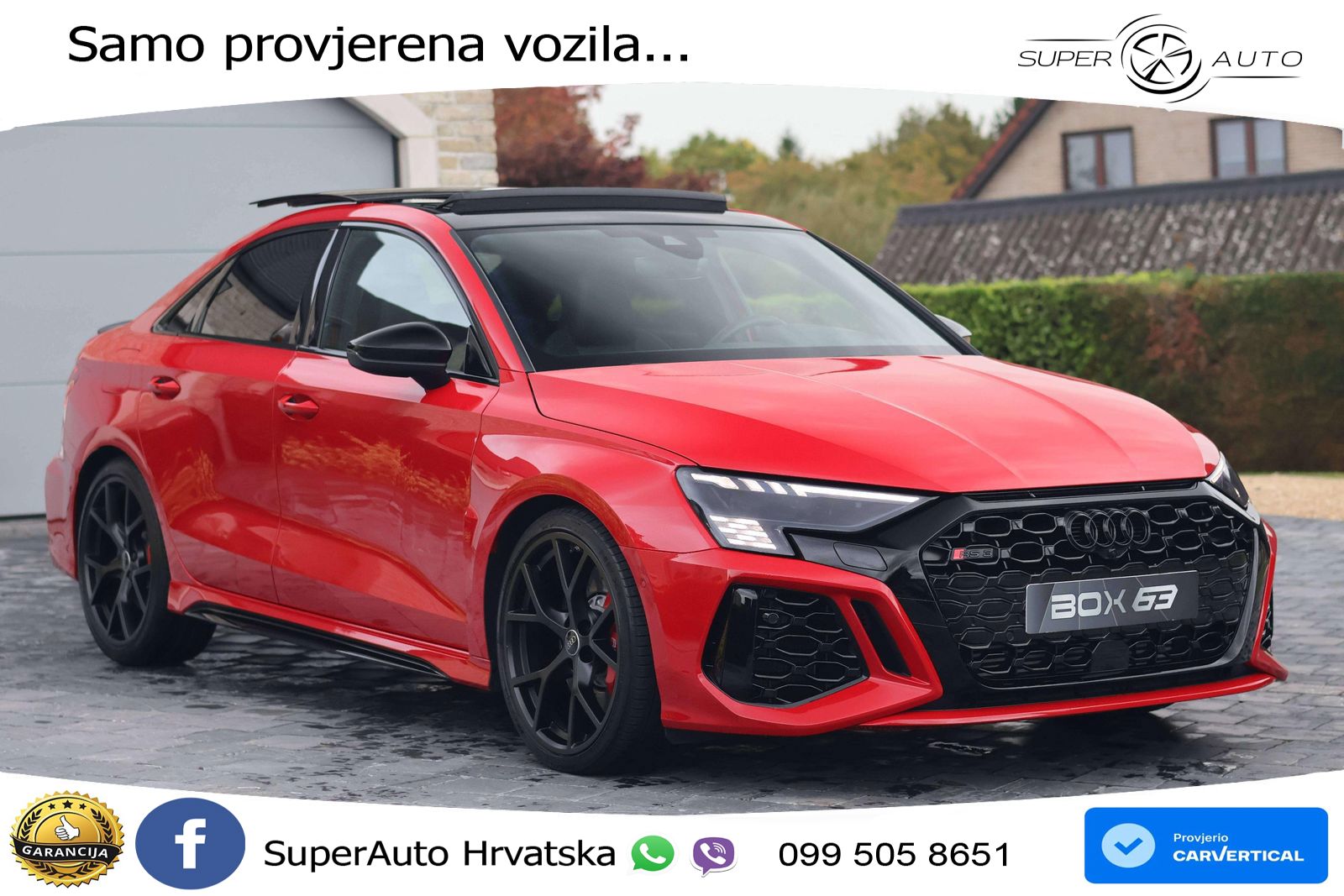 Audi RS3 Sedan 2.5 TFSI (400 KS) quattro S tronic LED+GR SJED+ACC