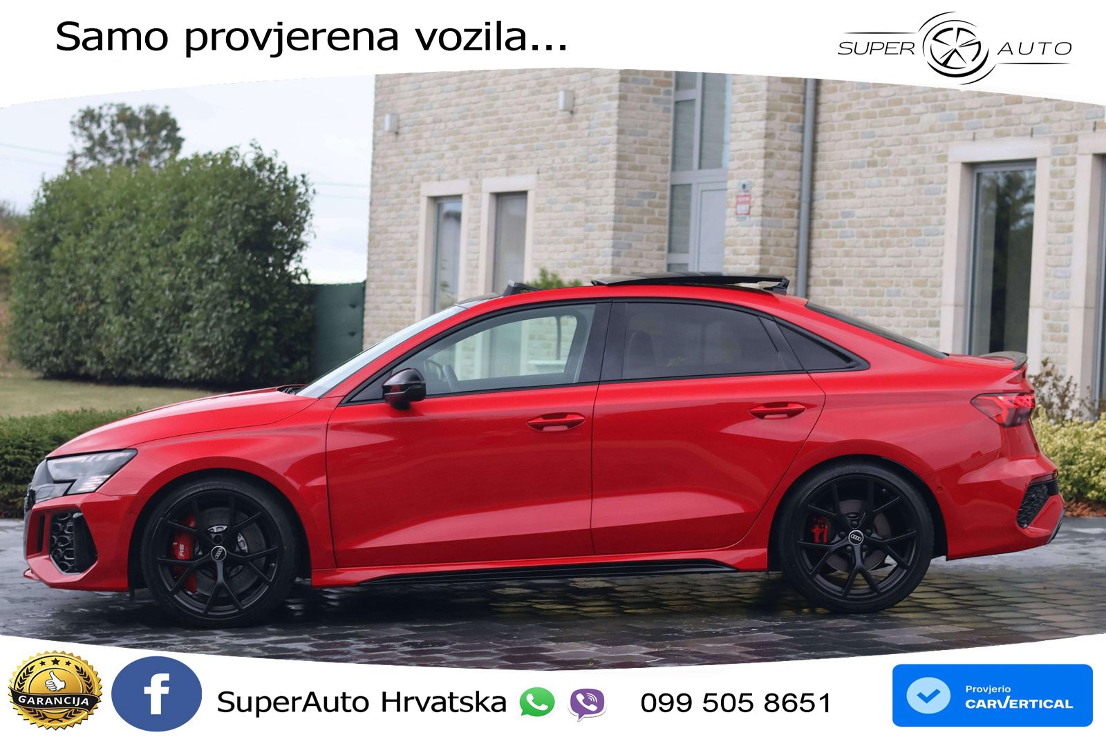 Audi RS3 Sedan 2.5 TFSI (400 KS) quattro S tronic LED+GR SJED+ACC