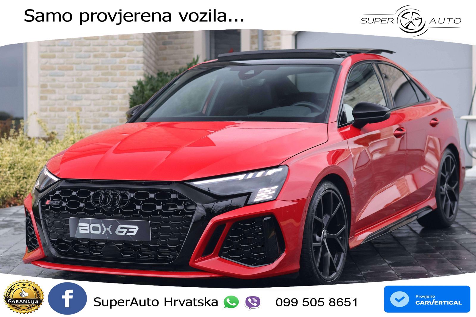 Audi RS3 Sedan 2.5 TFSI (400 KS) quattro S tronic LED+GR SJED+ACC