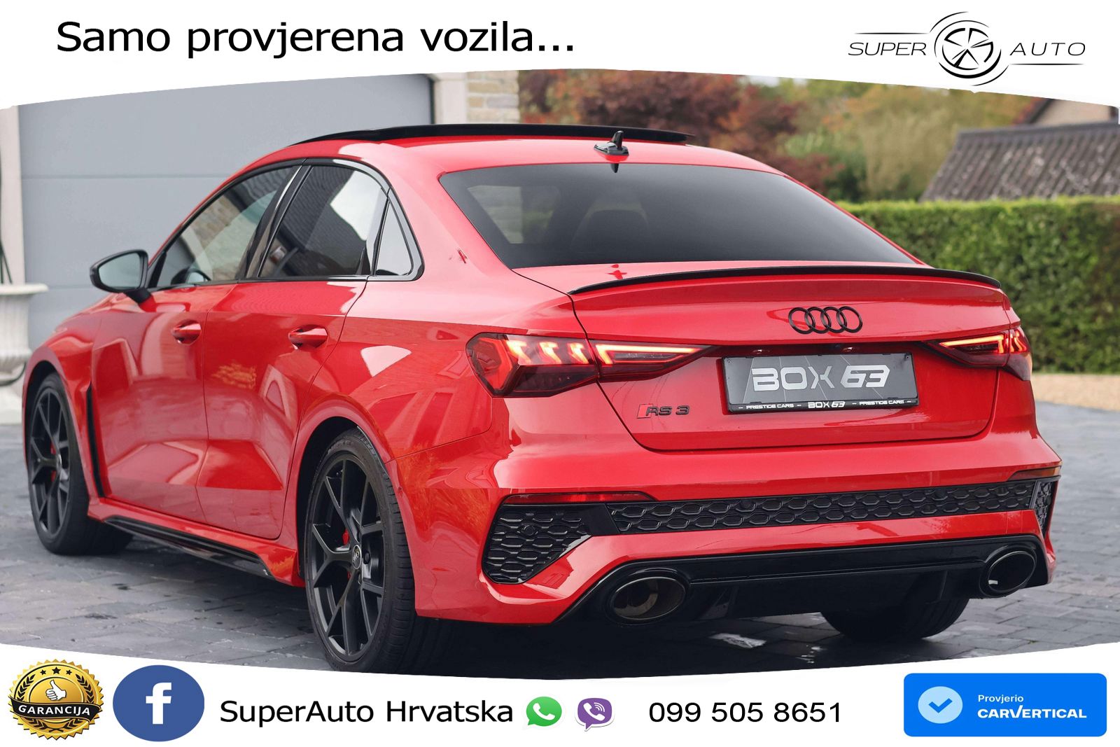 Audi RS3 Sedan 2.5 TFSI (400 KS) quattro S tronic LED+GR SJED+ACC