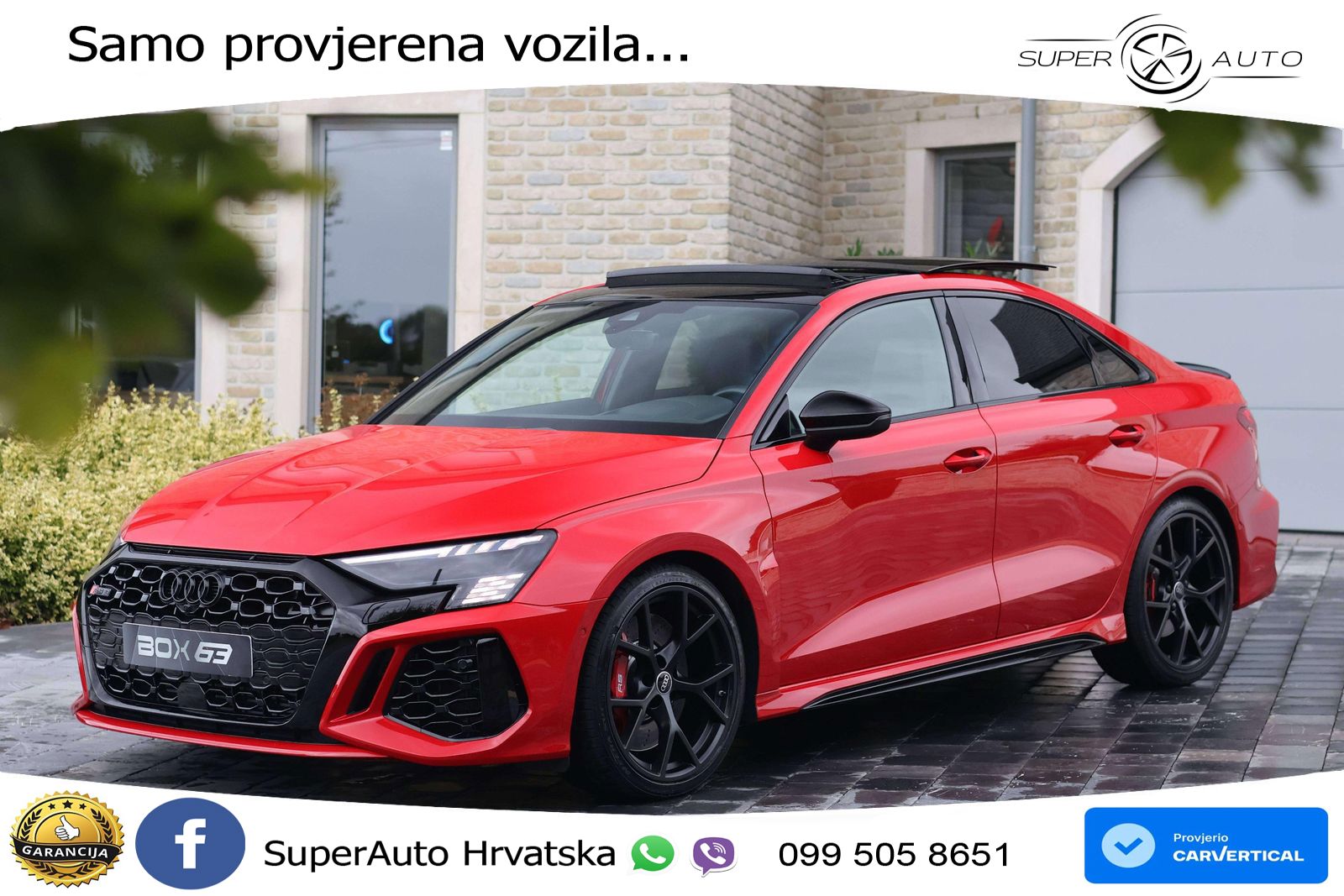 Audi RS3 Sedan 2.5 TFSI (400 KS) quattro S tronic LED+GR SJED+ACC