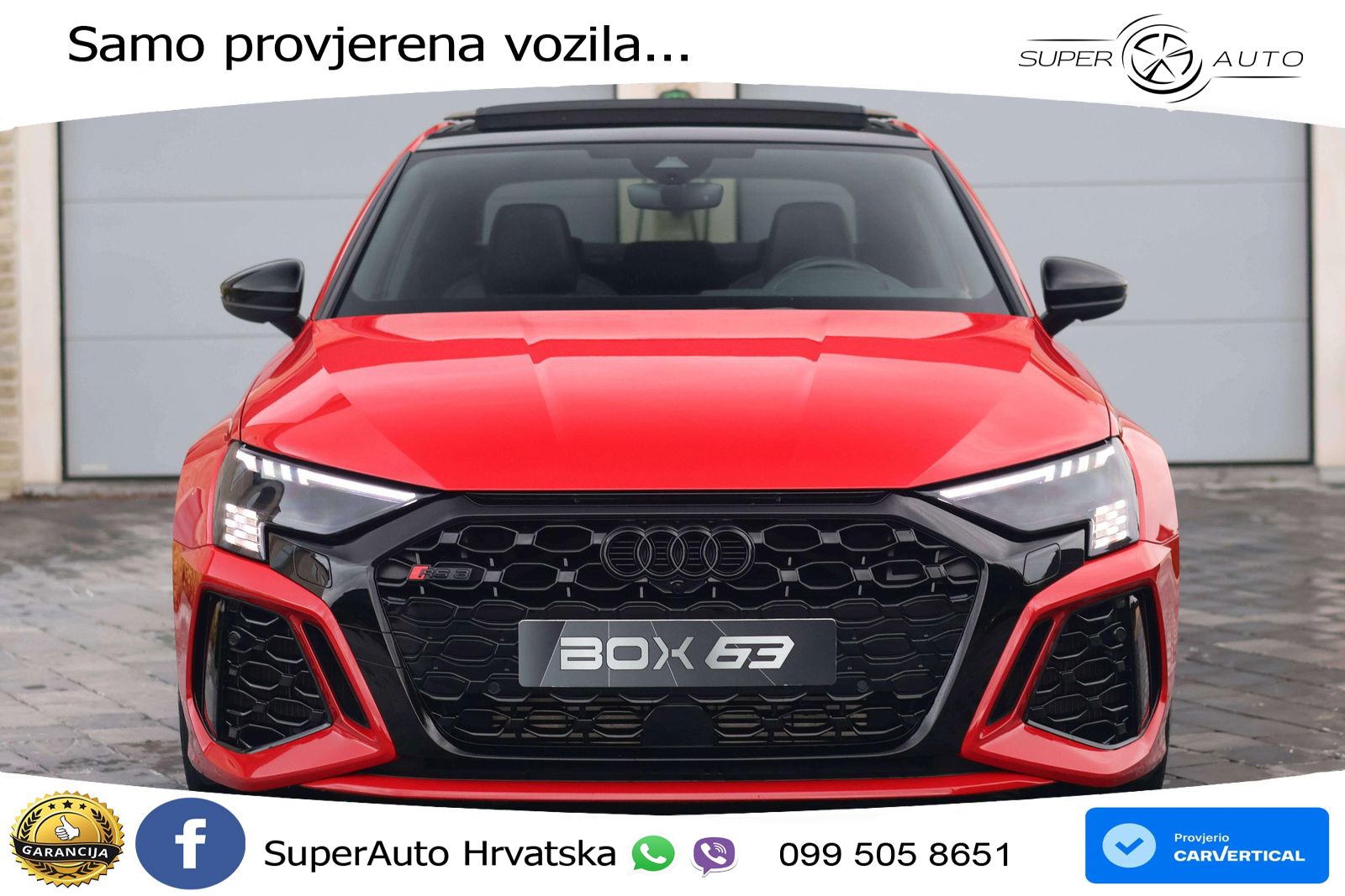 Audi RS3 Sedan 2.5 TFSI (400 KS) quattro S tronic LED+GR SJED+ACC