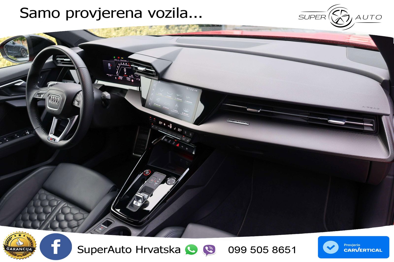 Audi RS3 Sedan 2.5 TFSI (400 KS) quattro S tronic LED+GR SJED+ACC