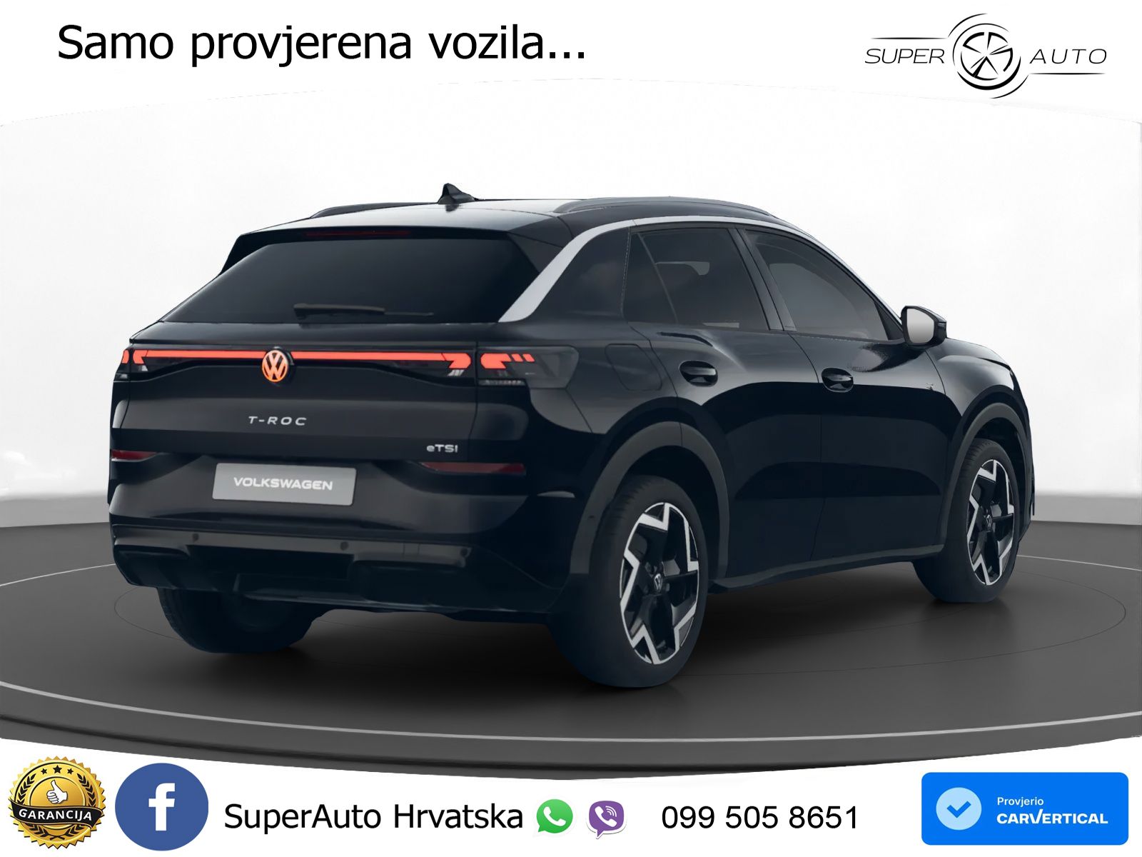 Volkswagen T-Roc 1.5 eTSI (150 KS)  DSG R-Line LED+GR SJED+ACC